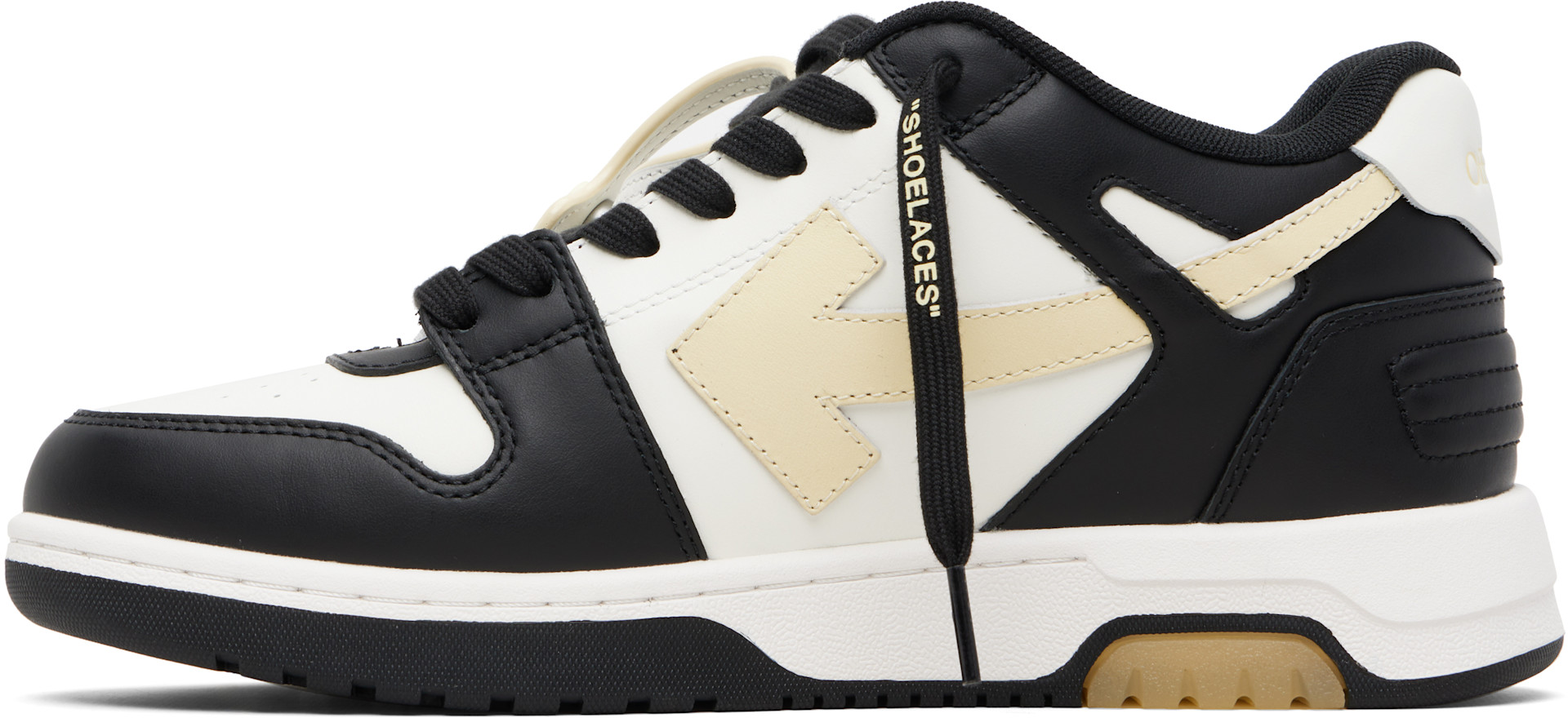 off-white 29cm 黒 Off-White: White & Black Out Of Office Glow-In-The-Dark Sneakers
