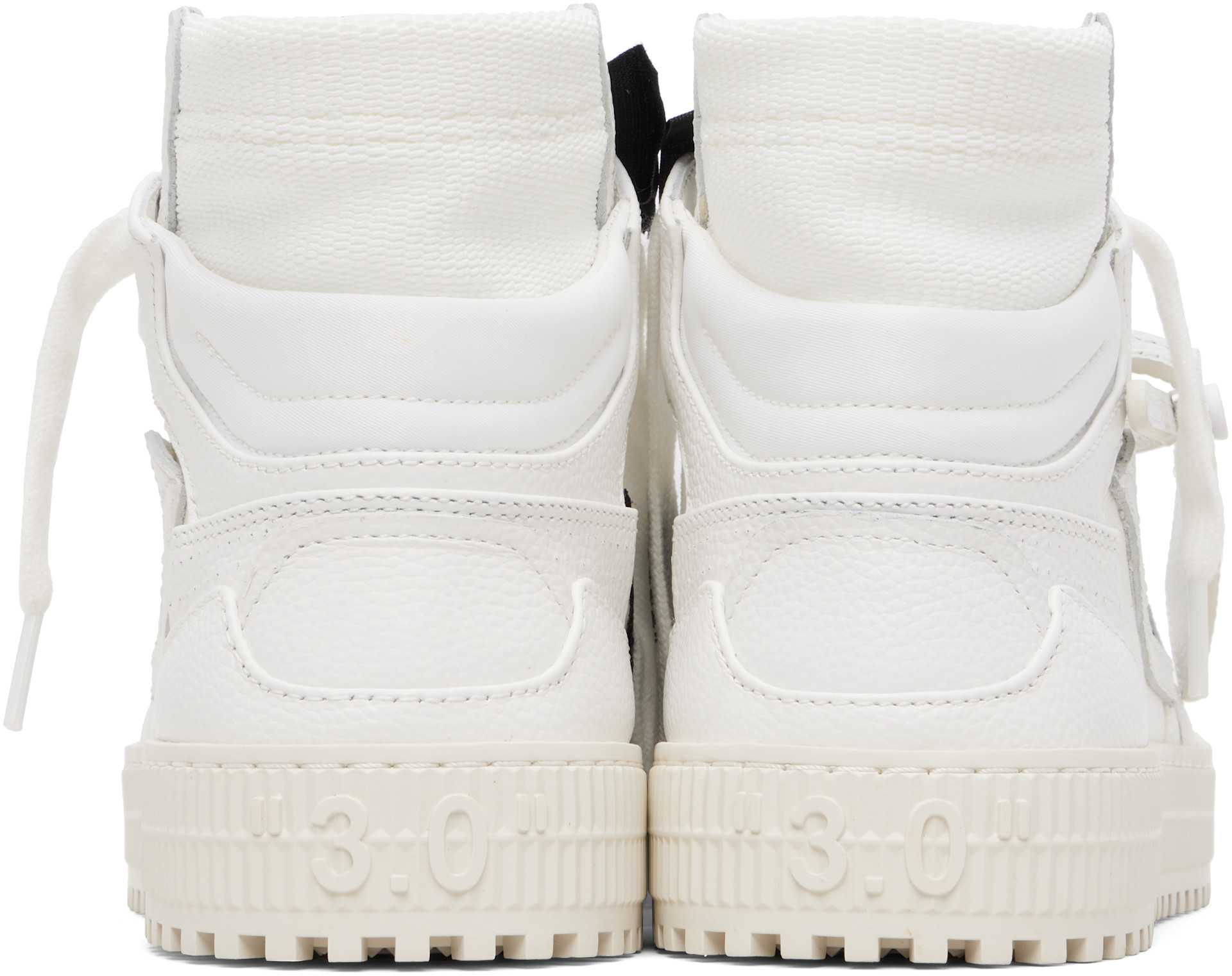 Off-White: White 3.0 Court High Top Sneakers | SSENSE