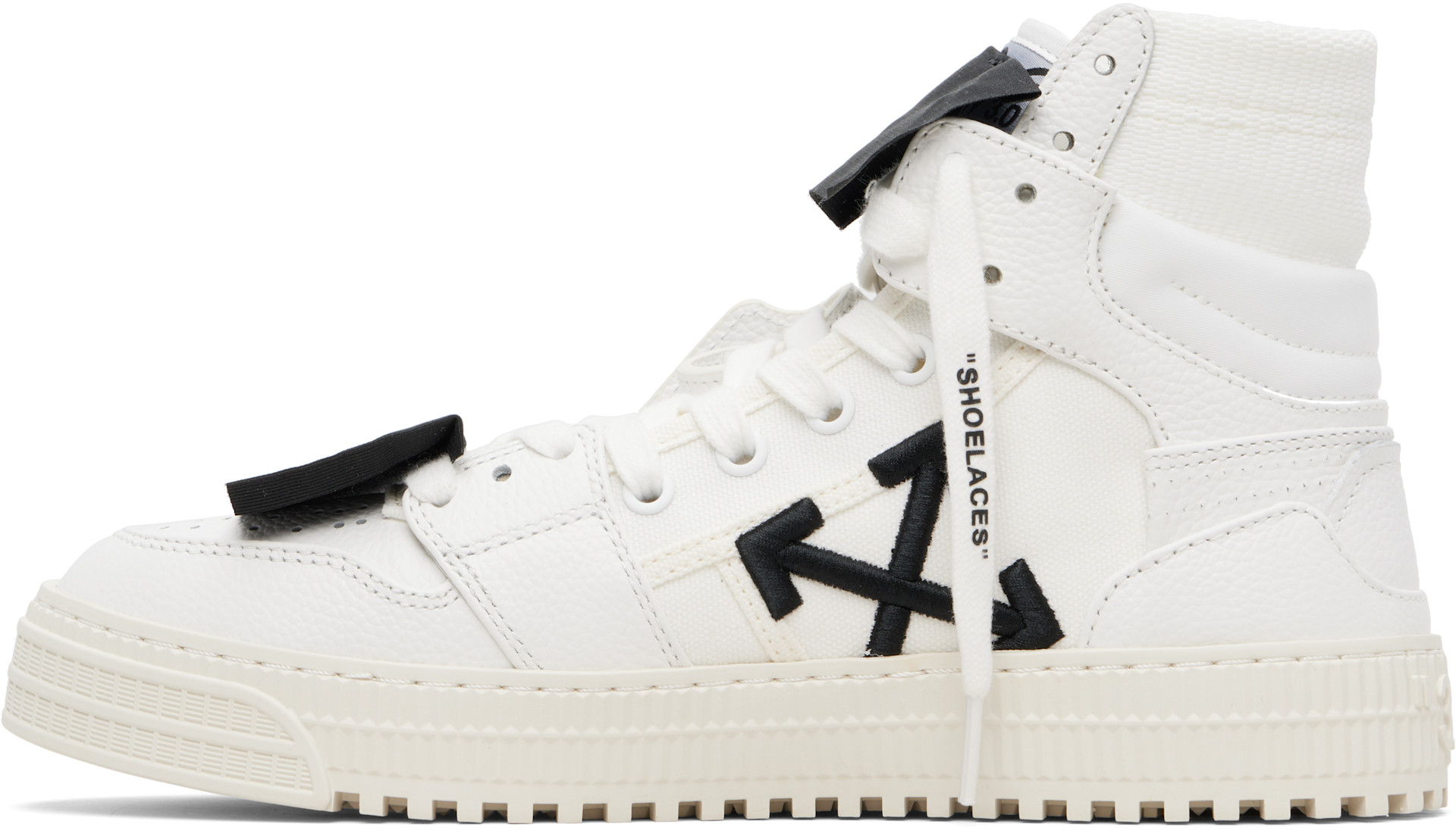 Off-White: White 3.0 Court High Top Sneakers | SSENSE