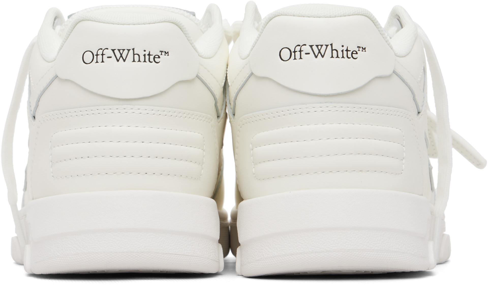 オフホワイト OFF-WHITE OUT OF OFFICE CALF LEATHE スニーカー Off-White: White 'Out Of Office' Calf Leather Sneakers | SSENSE