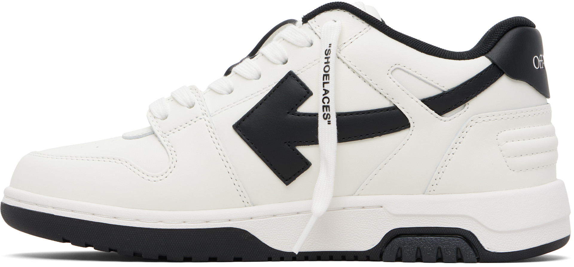 Off-White: ホワイト＆ブラック Out Of Office スニーカー | SSENSE 日本