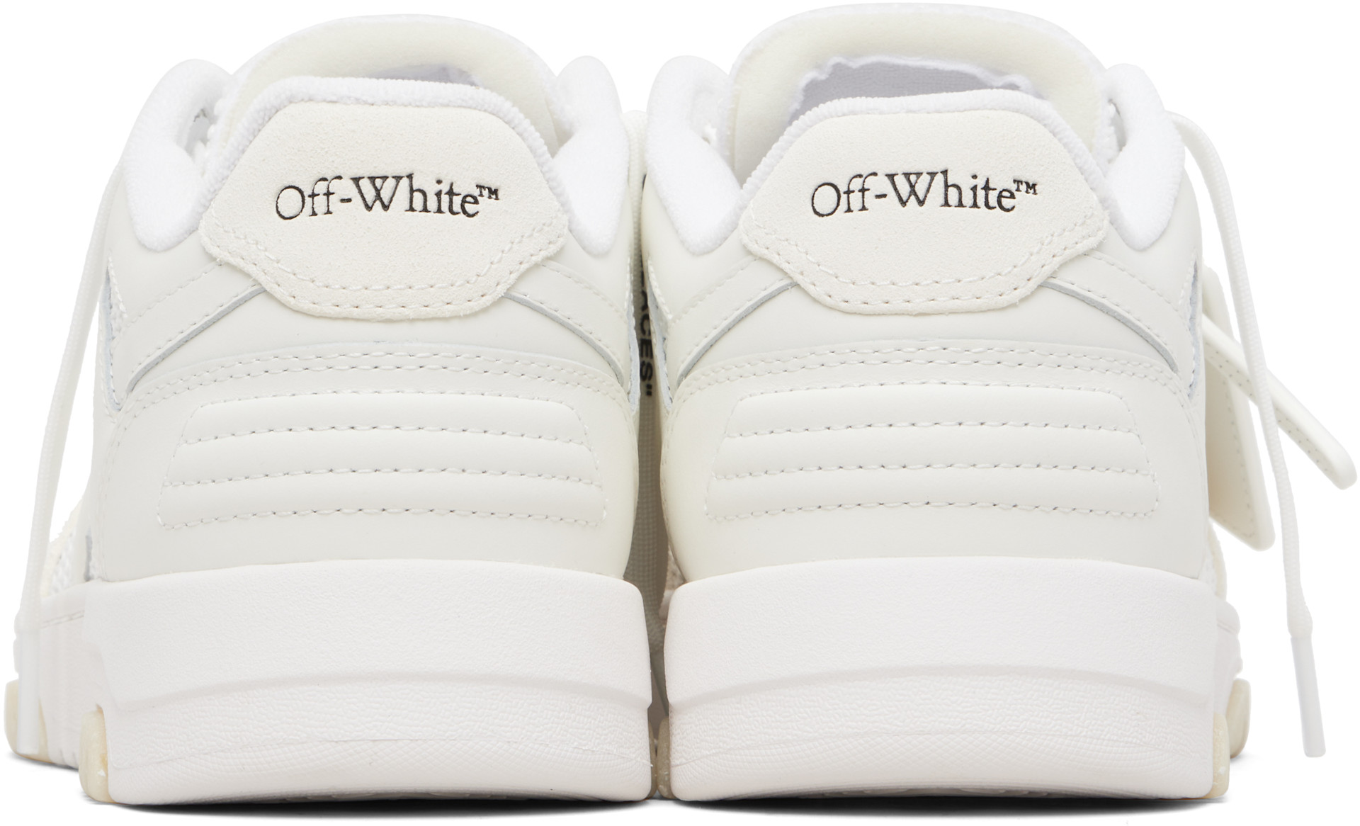 Off-White: ホワイト＆オフホワイト Slim Out Of Office スニーカー 