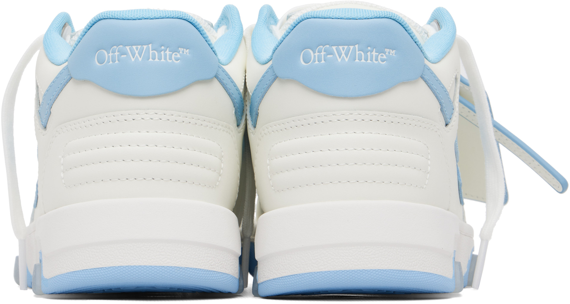 Off-White: White 'Out Of Office' Calf Leather Sneakers | SSENSE