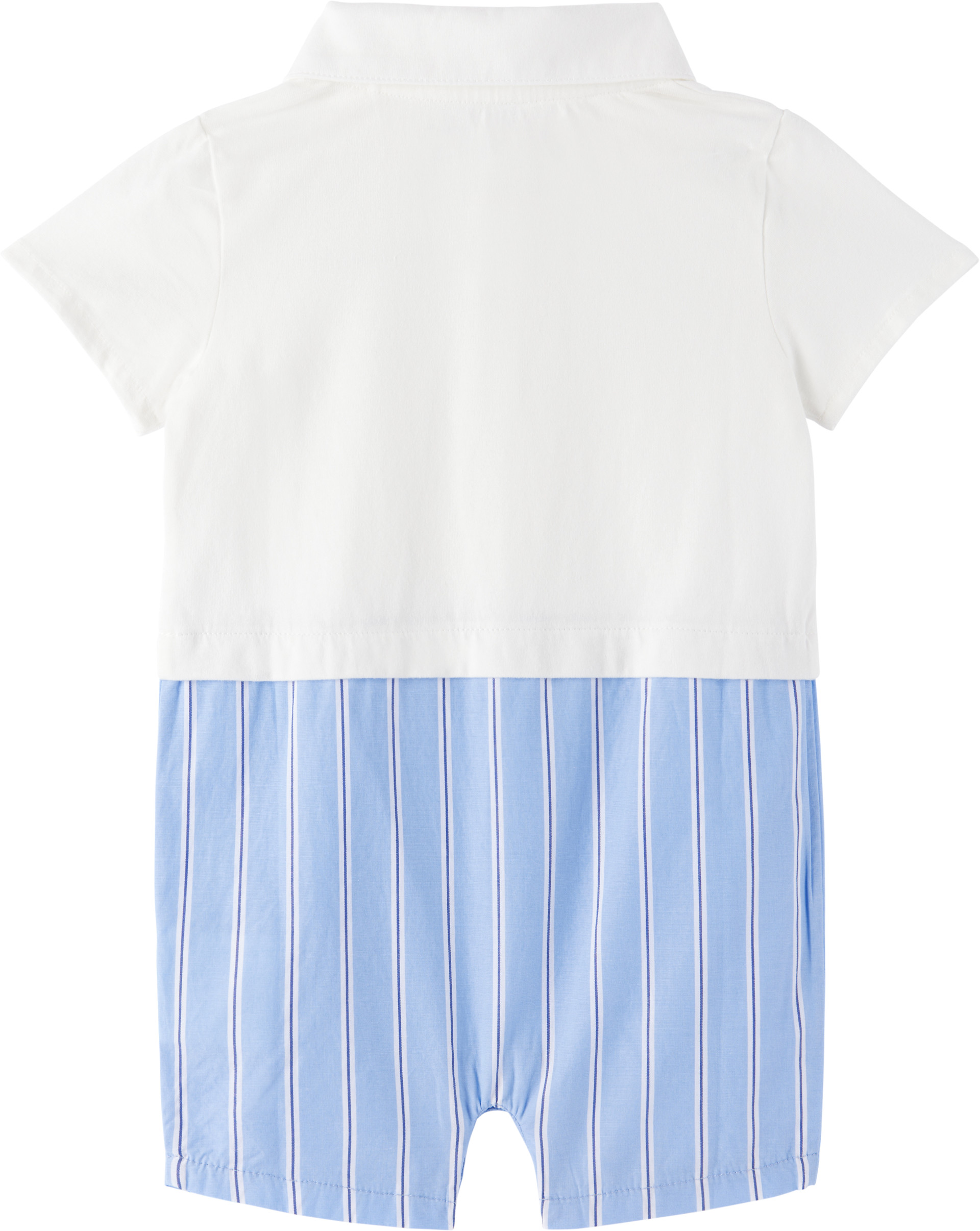 Off-White - Bébé | Combinaison blanc et bleu à logo