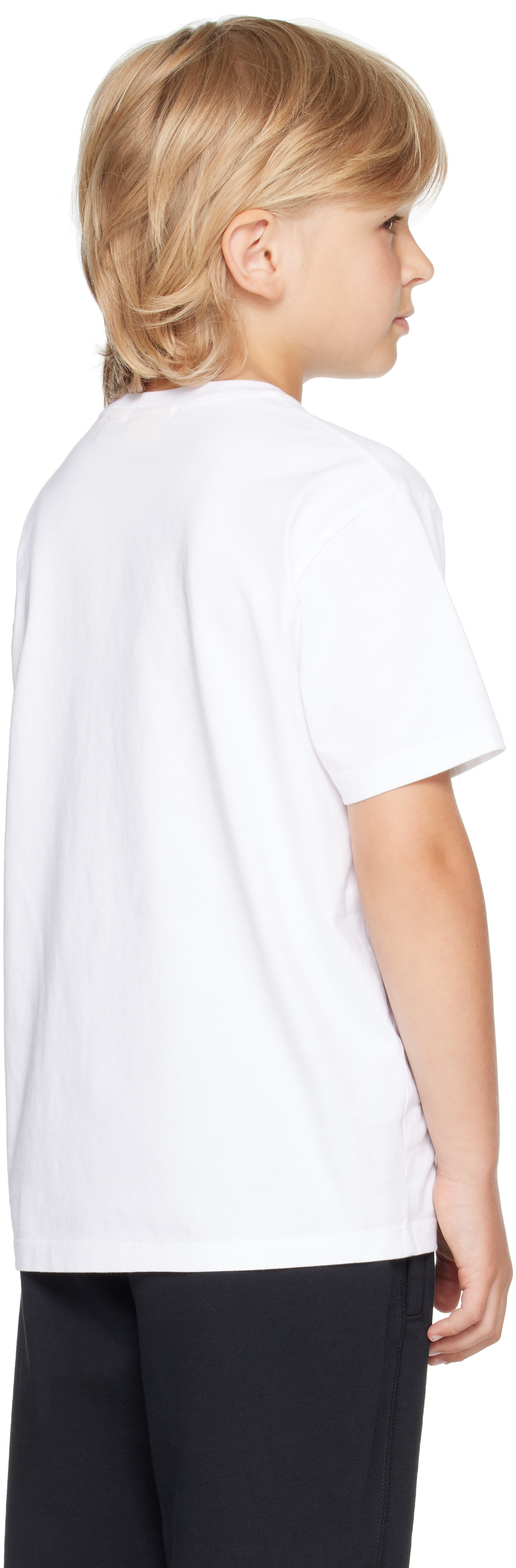 Off-White: キッズ｜ホワイト Big Bookish Splat Ink Tシャツ | SSENSE 