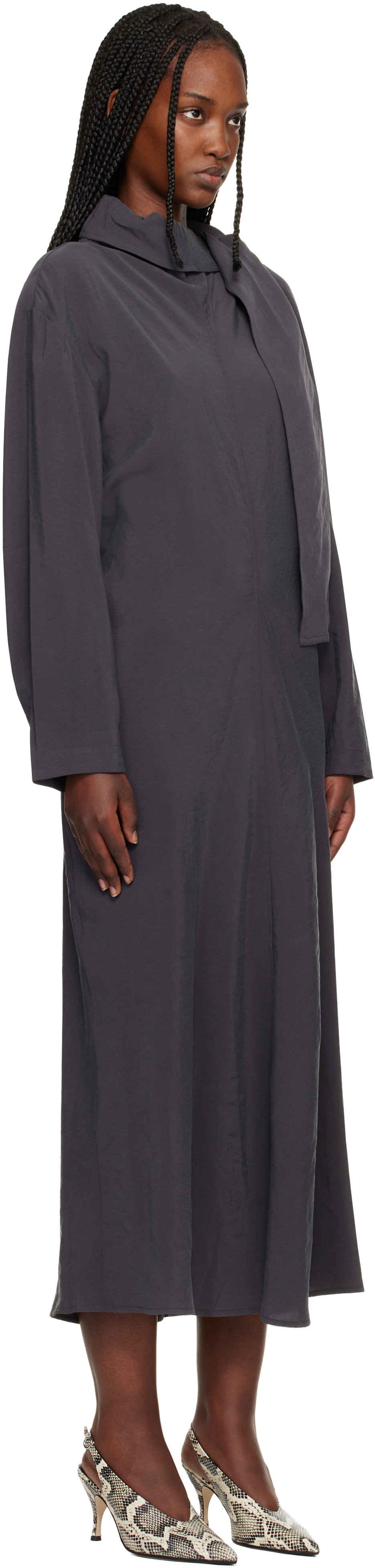 Studio Nicholson - Robe midi Haria grise