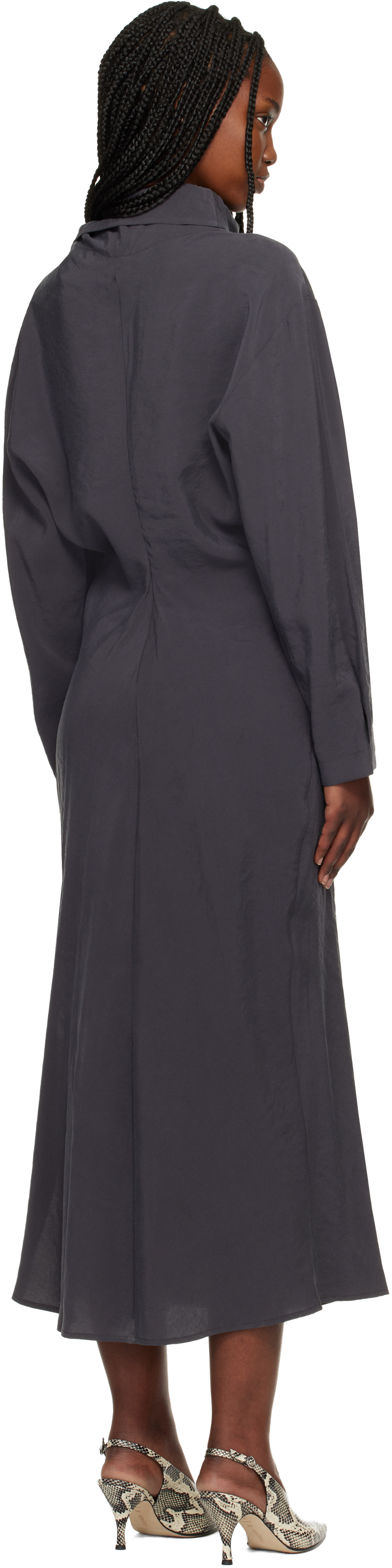 Studio Nicholson - Robe midi Haria grise