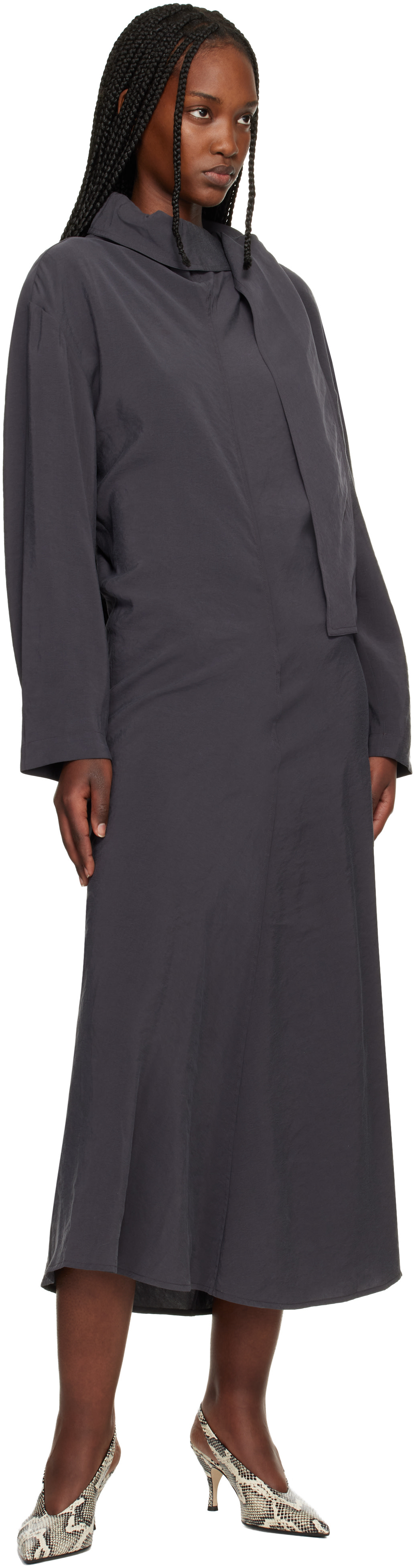 Studio Nicholson - Robe midi Haria grise