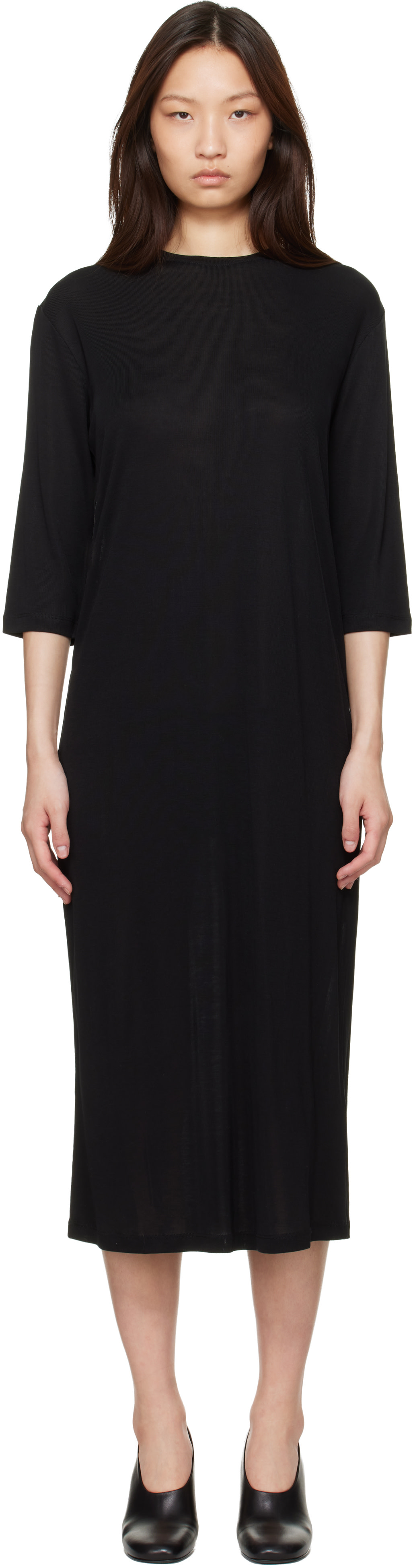 Black Milner Jersey Midi Dress