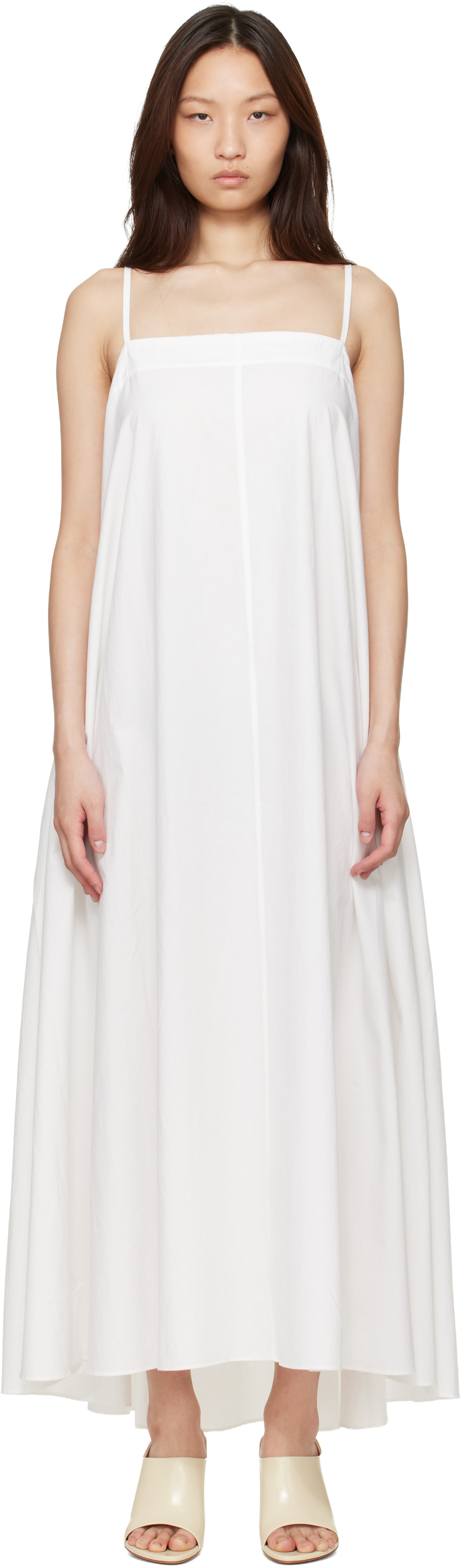 Studio Nicholson - Robe longue Achille blanche