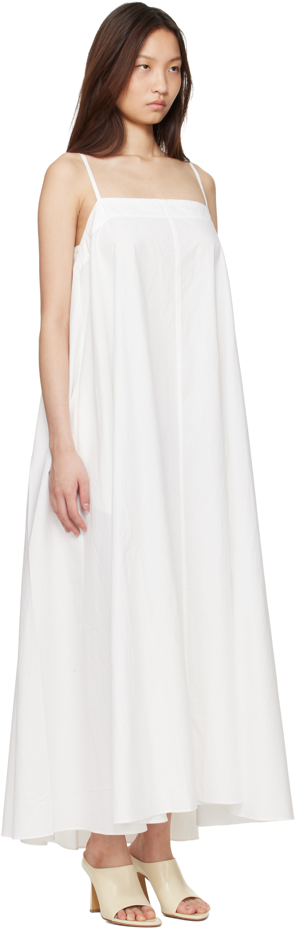Studio Nicholson - Robe longue Achille blanche