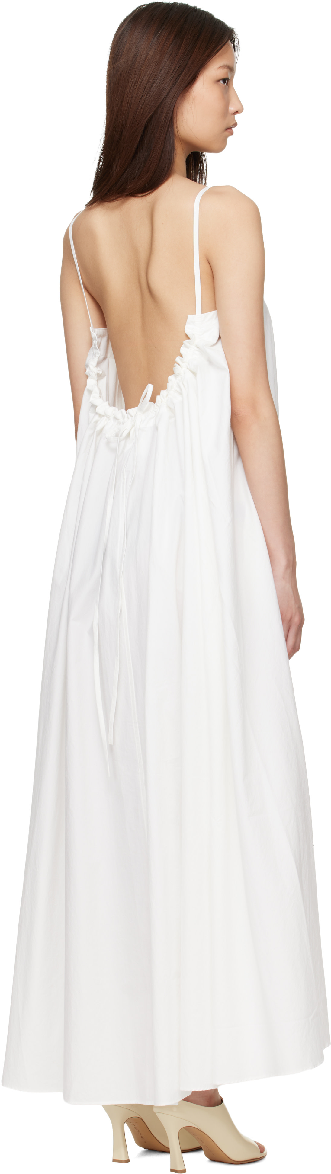 Studio Nicholson - Robe longue Achille blanche