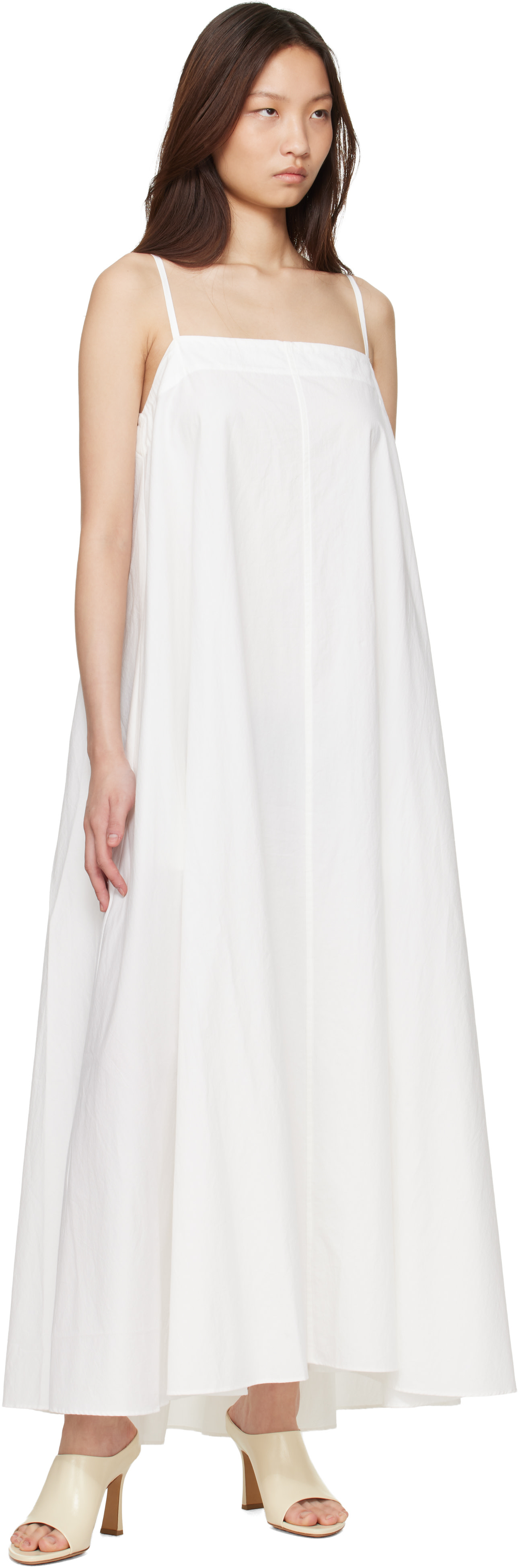Studio Nicholson - Robe longue Achille blanche