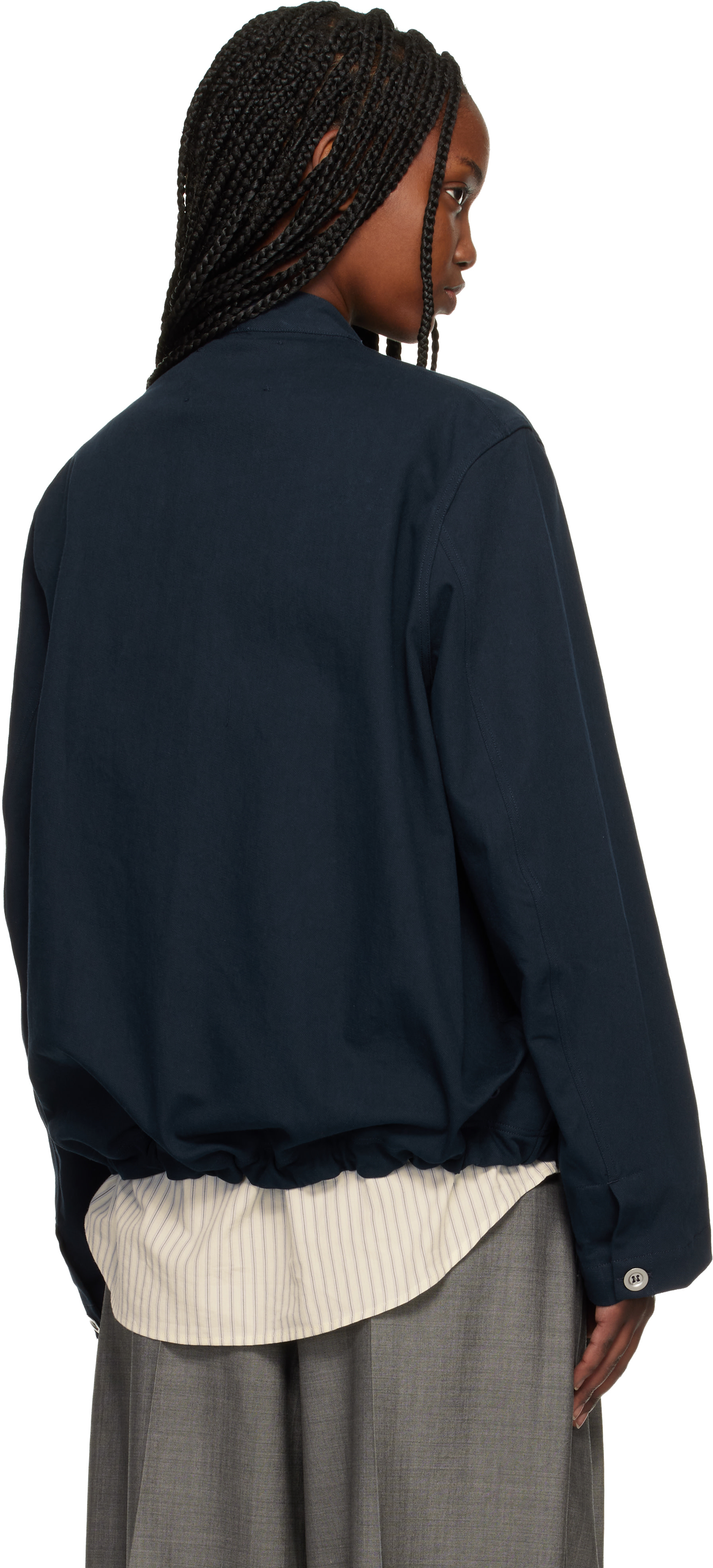 Studio Nicholson - Chemise Baye bleu marine