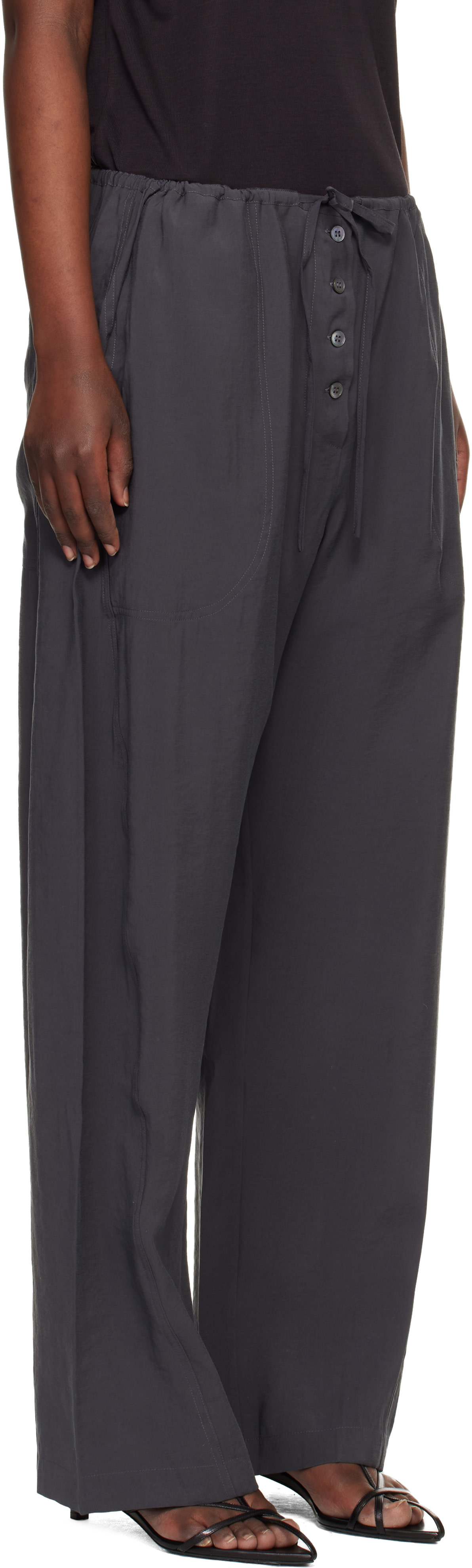 Studio Nicholson - Pantalon Hera gris