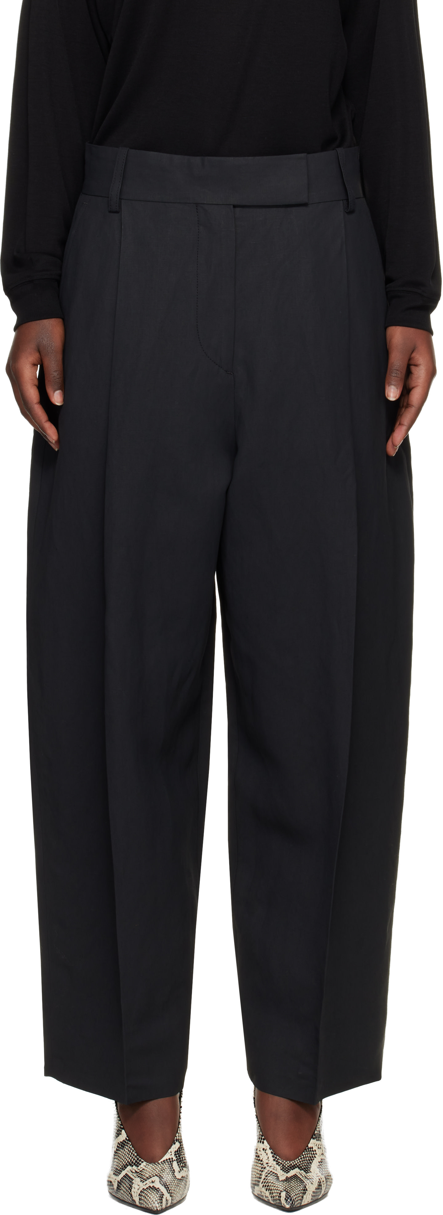 Studio Nicholson - Pantalon Nasser noir