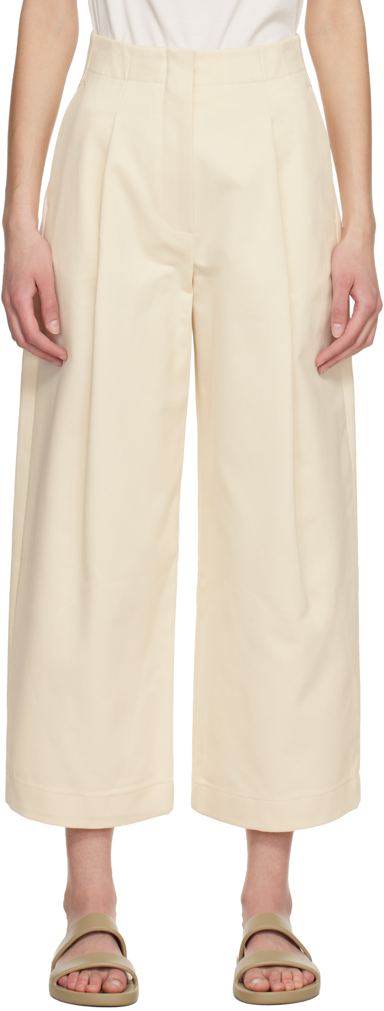 Studio Nicholson - Pantalon décontracté Dordoni blanc cassé