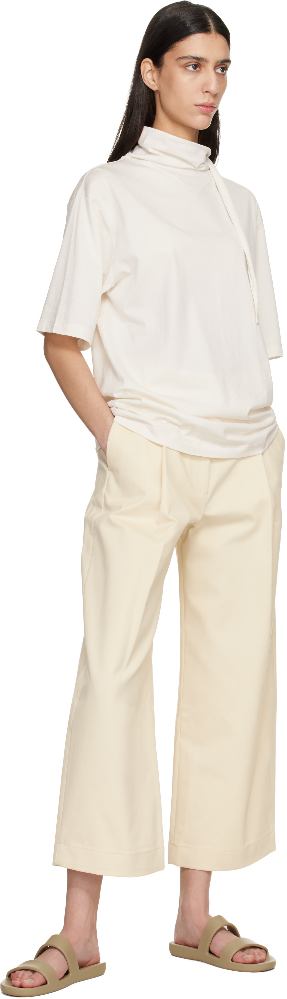 Studio Nicholson - Pantalon décontracté Dordoni blanc cassé