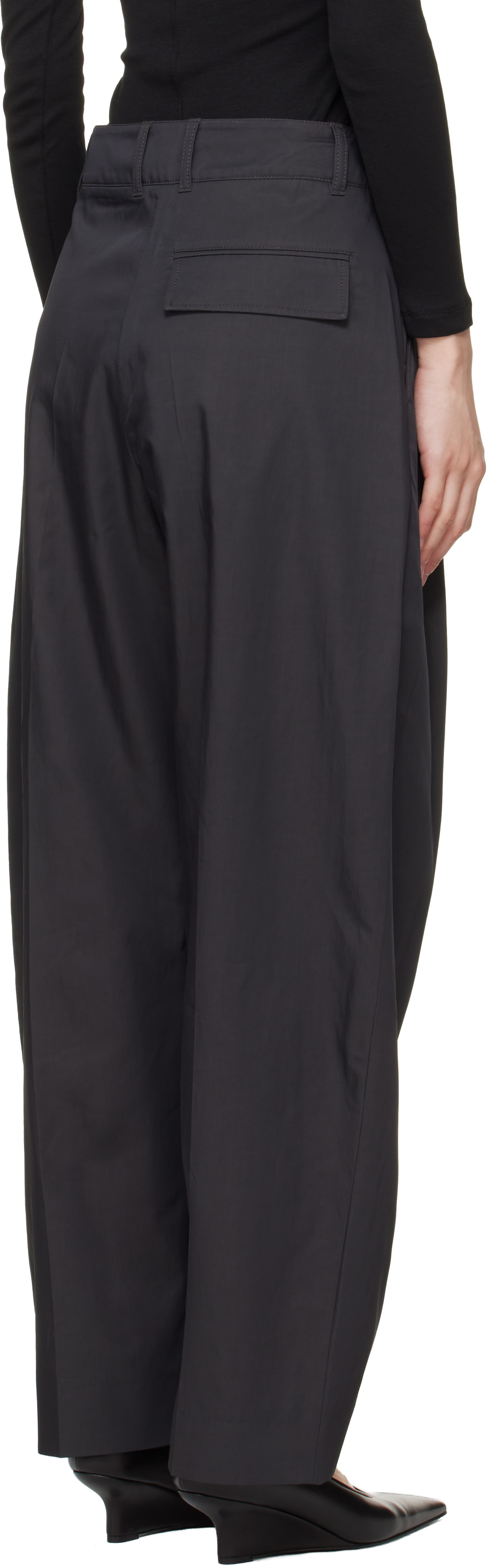Studio Nicholson: Gray Acuna Trousers | SSENSE