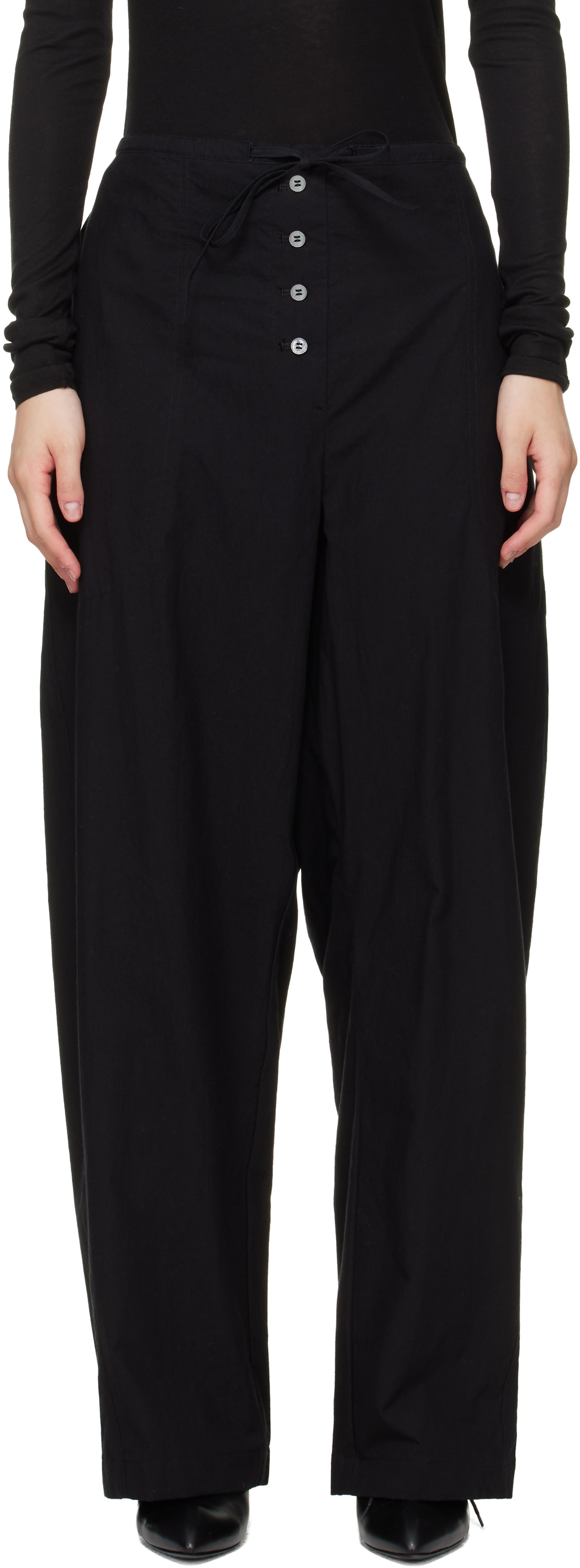 Studio Nicholson - Pantalon Ventura noir