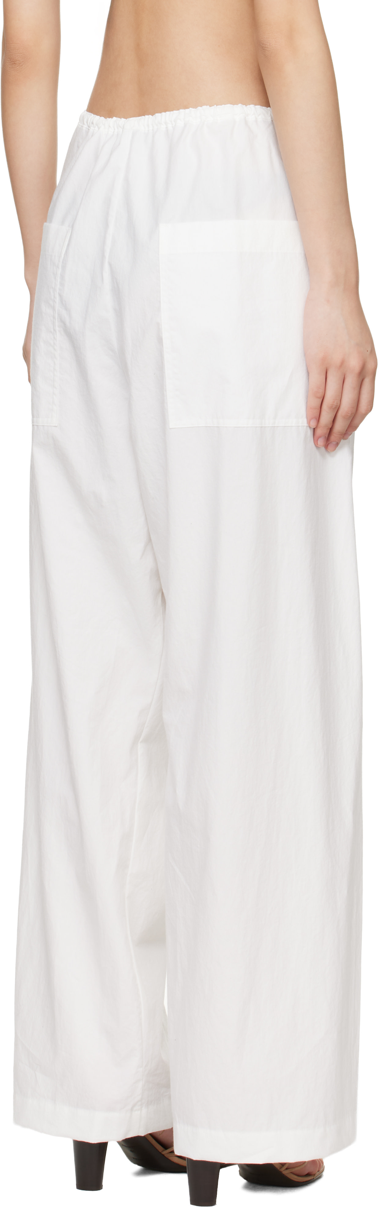 Studio Nicholson - Pantalon Ventura blanc