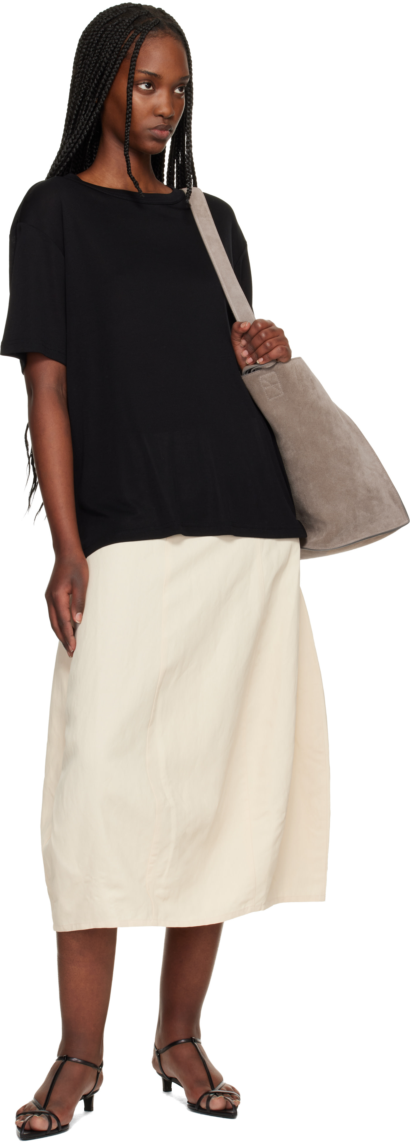 Studio Nicholson - Jupe midi Orcha beige