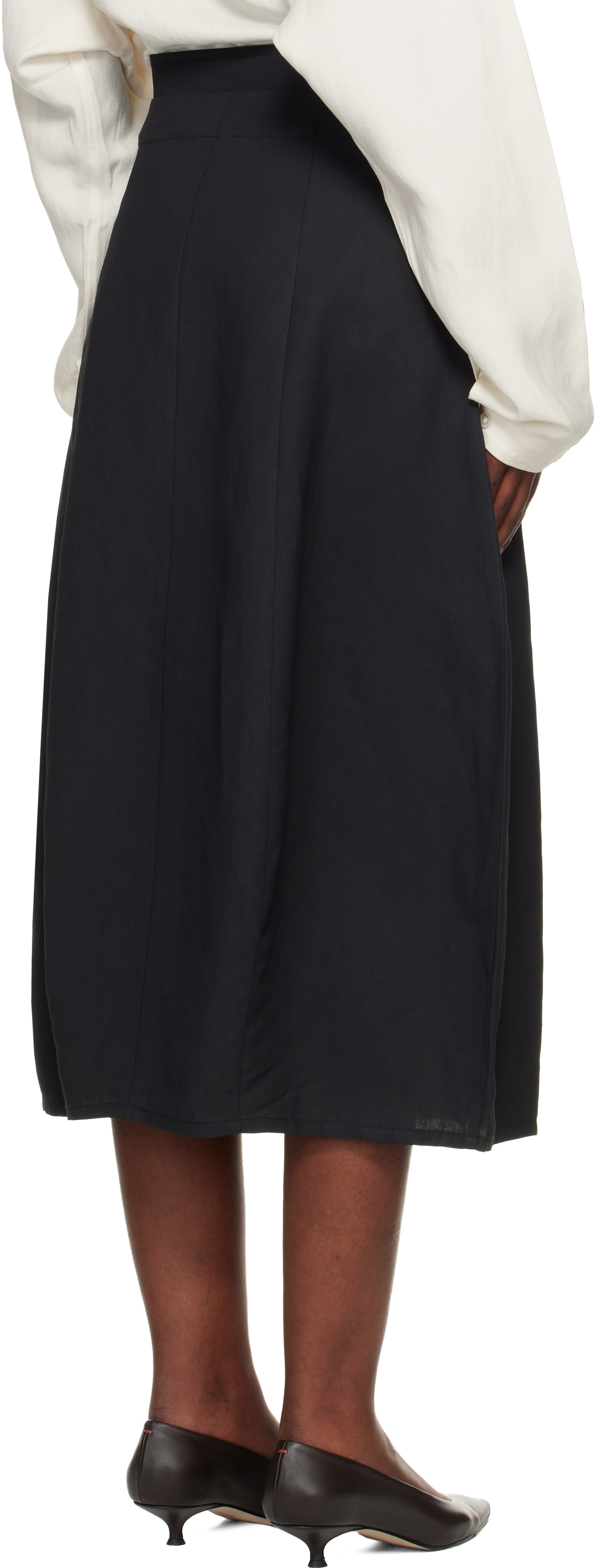 Studio Nicholson - Jupe midi Orcha noire