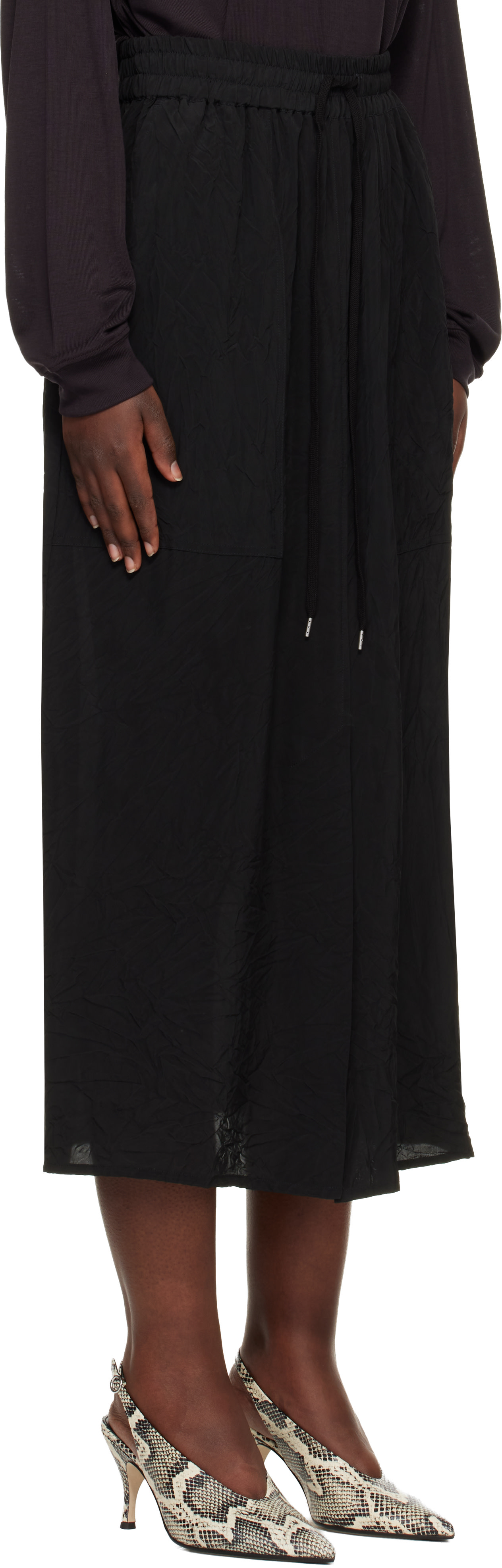 Studio Nicholson - Black Oates Midi Skirt