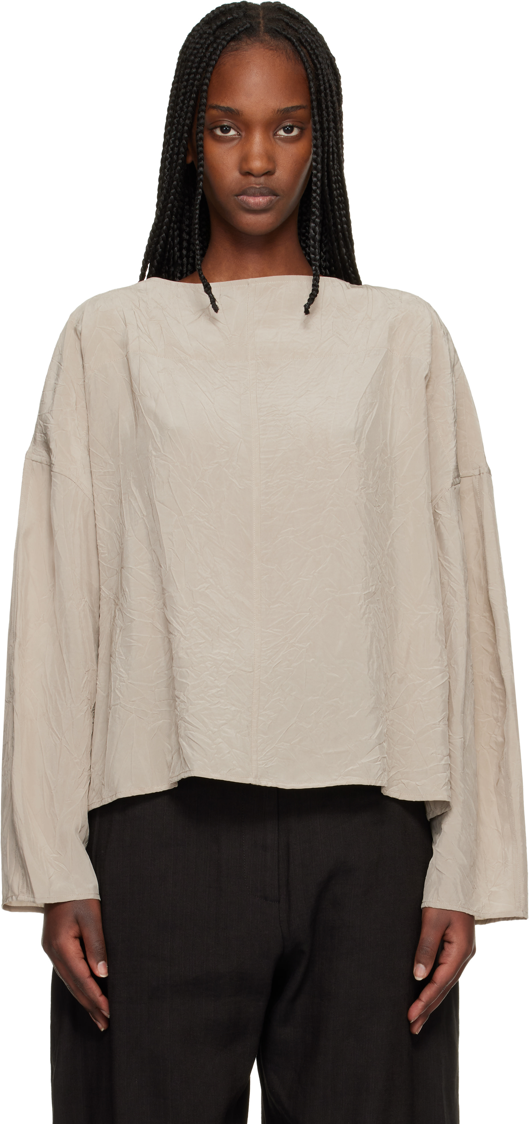 Studio Nicholson - Chemisier Lau taupe