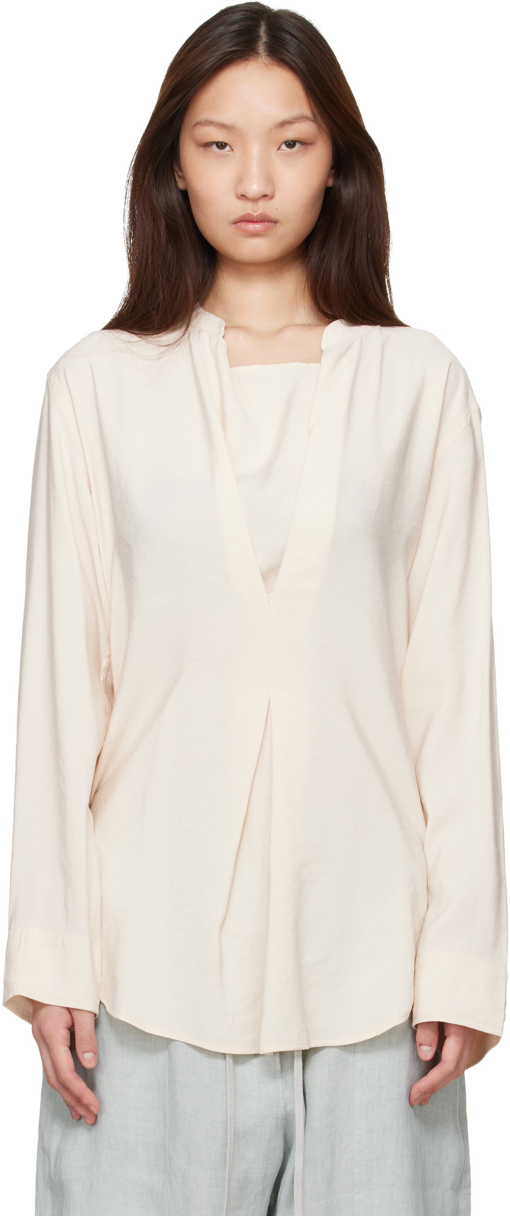 Studio Nicholson - Chemisier Pampa beige