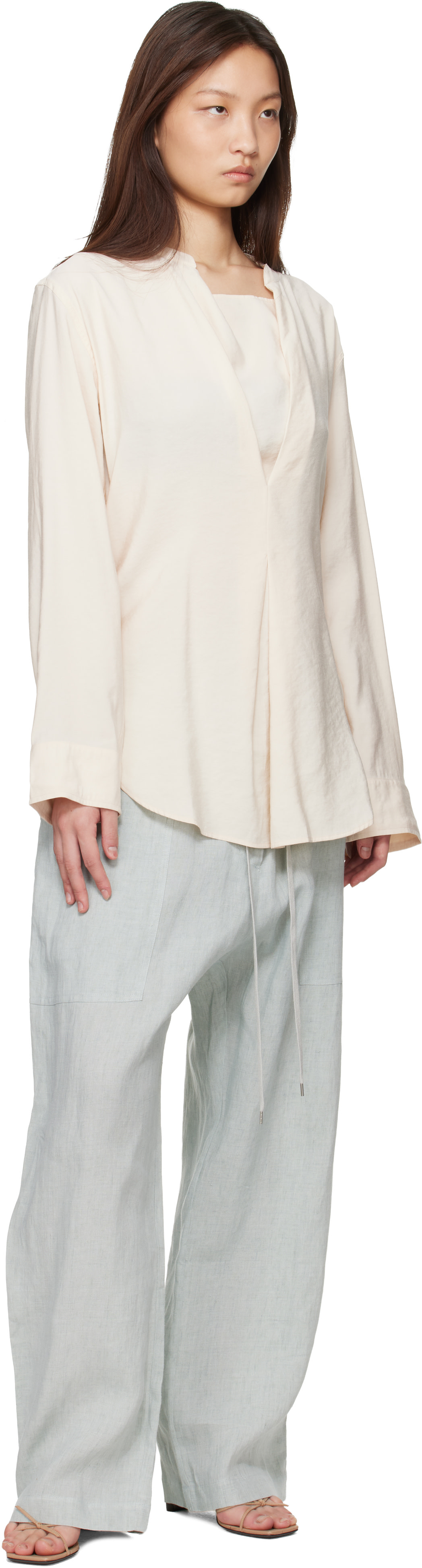 Studio Nicholson - Chemisier Pampa beige
