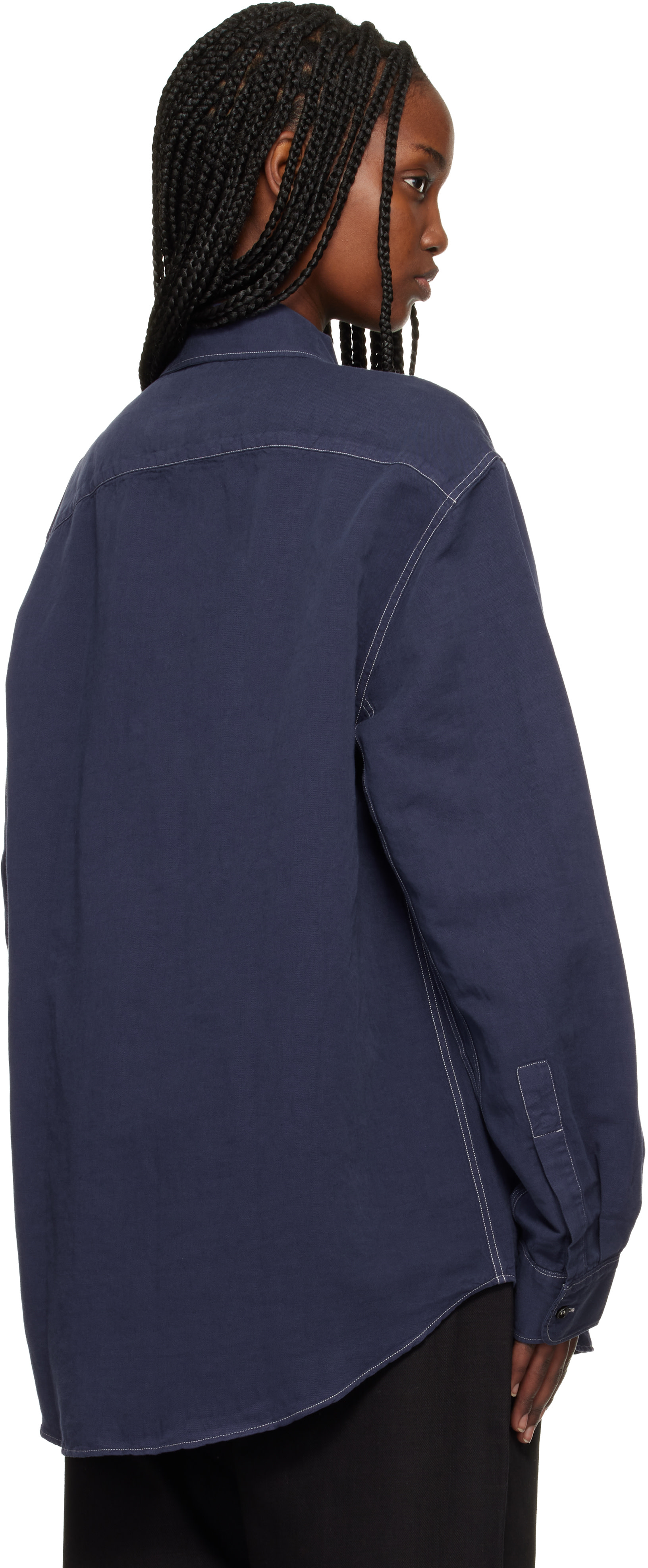 Studio Nicholson - Chemise Louro bleue