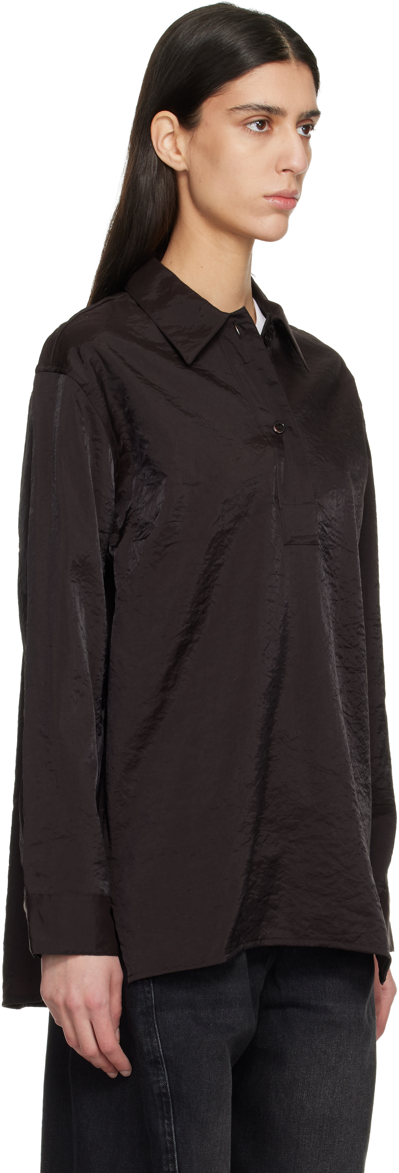 Studio Nicholson - Chemise Pinole bourgogne