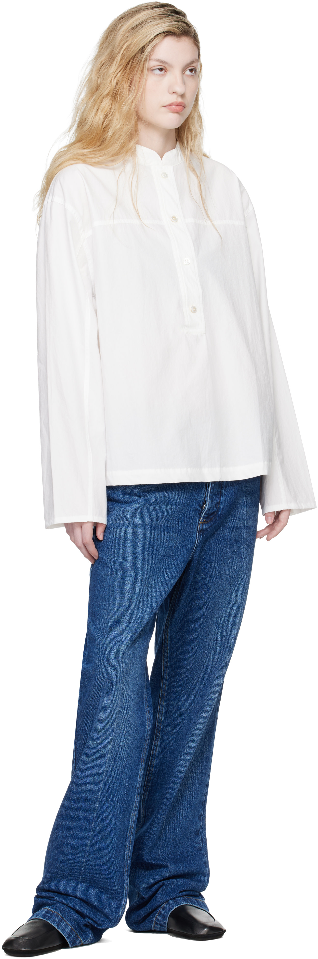 Studio Nicholson - Chemise Vega blanche