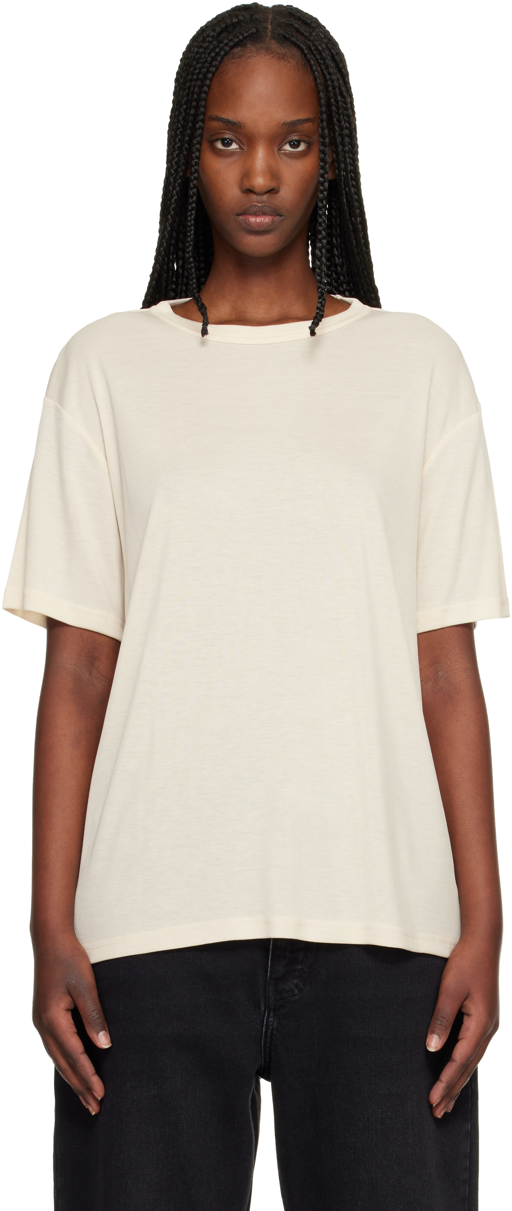 Studio Nicholson - T-shirt Rond beige