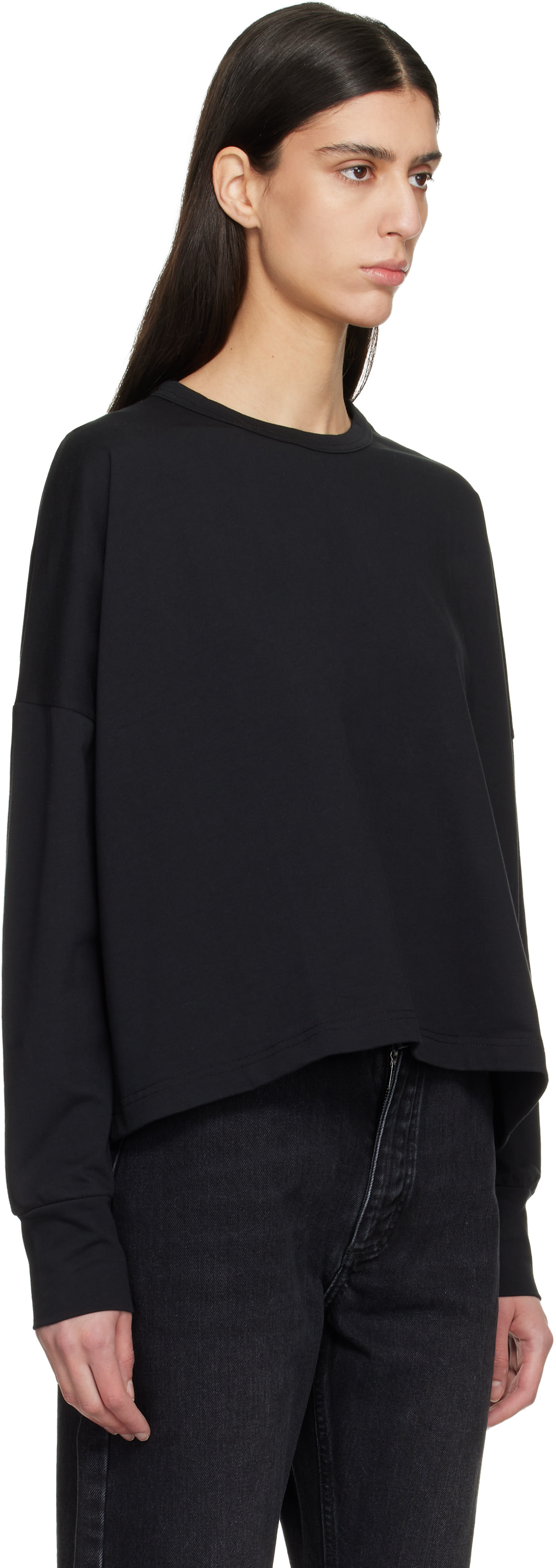 Studio Nicholson - T-shirt à manches longues Loop noir