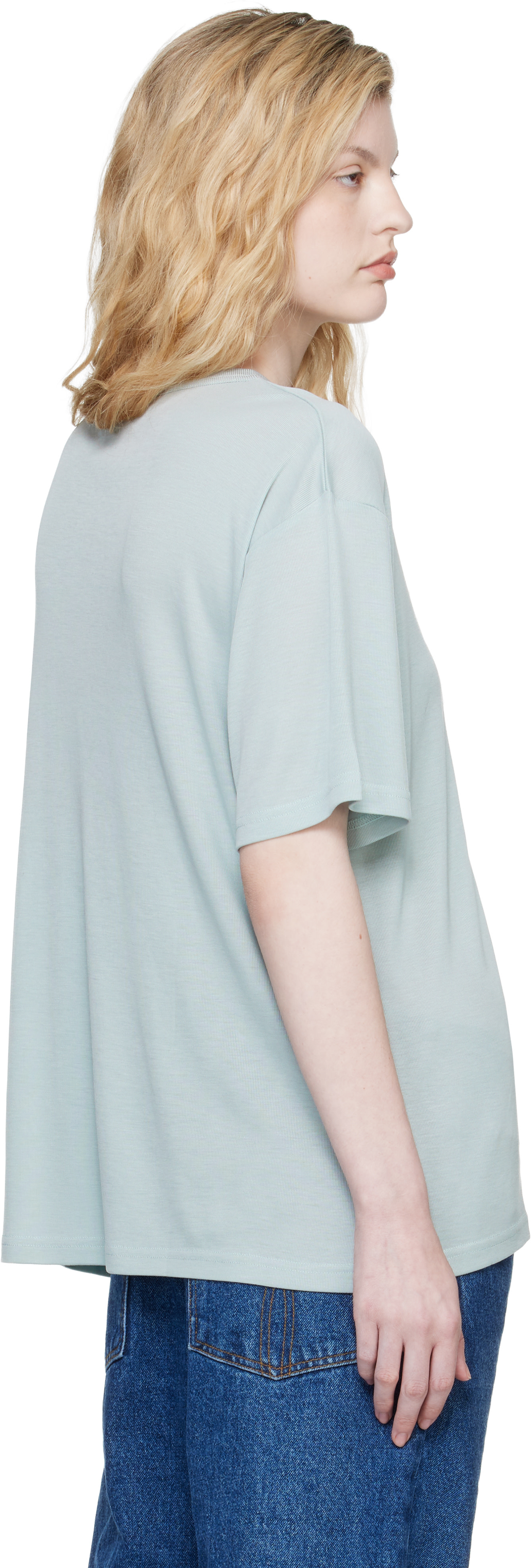 Studio Nicholson - T-shirt Rond bleu