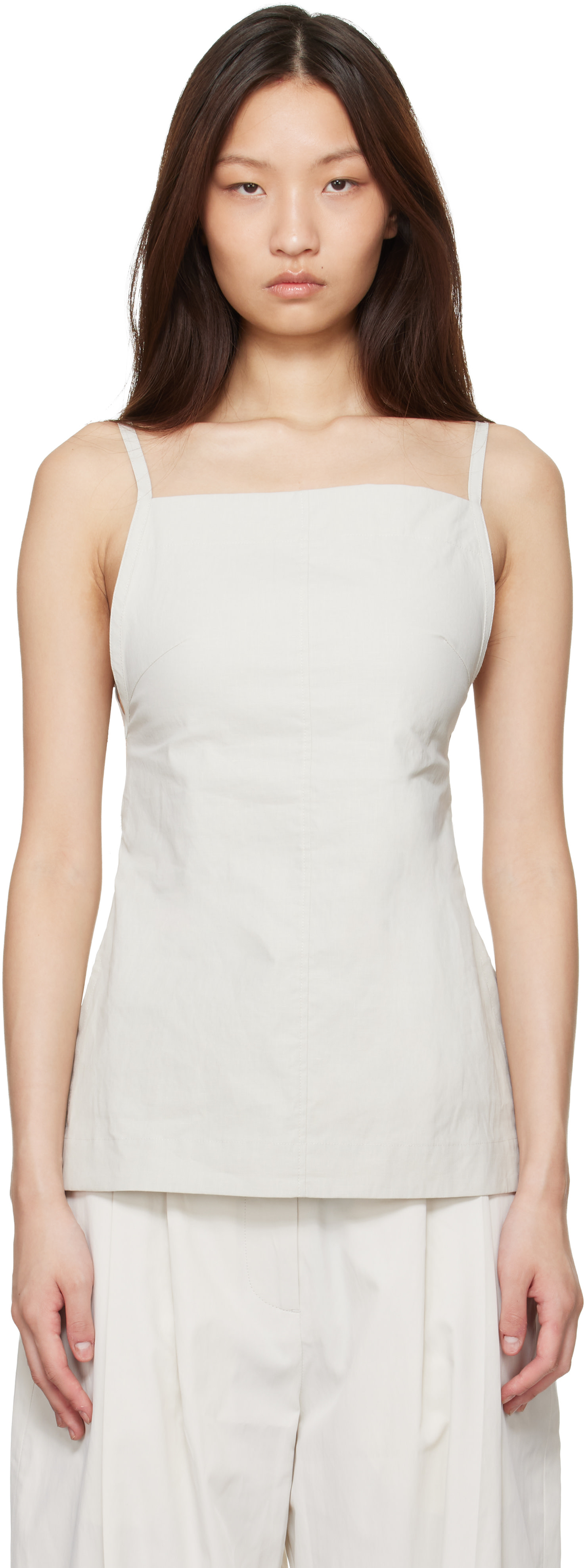 Studio Nicholson: Beige Raddle Top | SSENSE