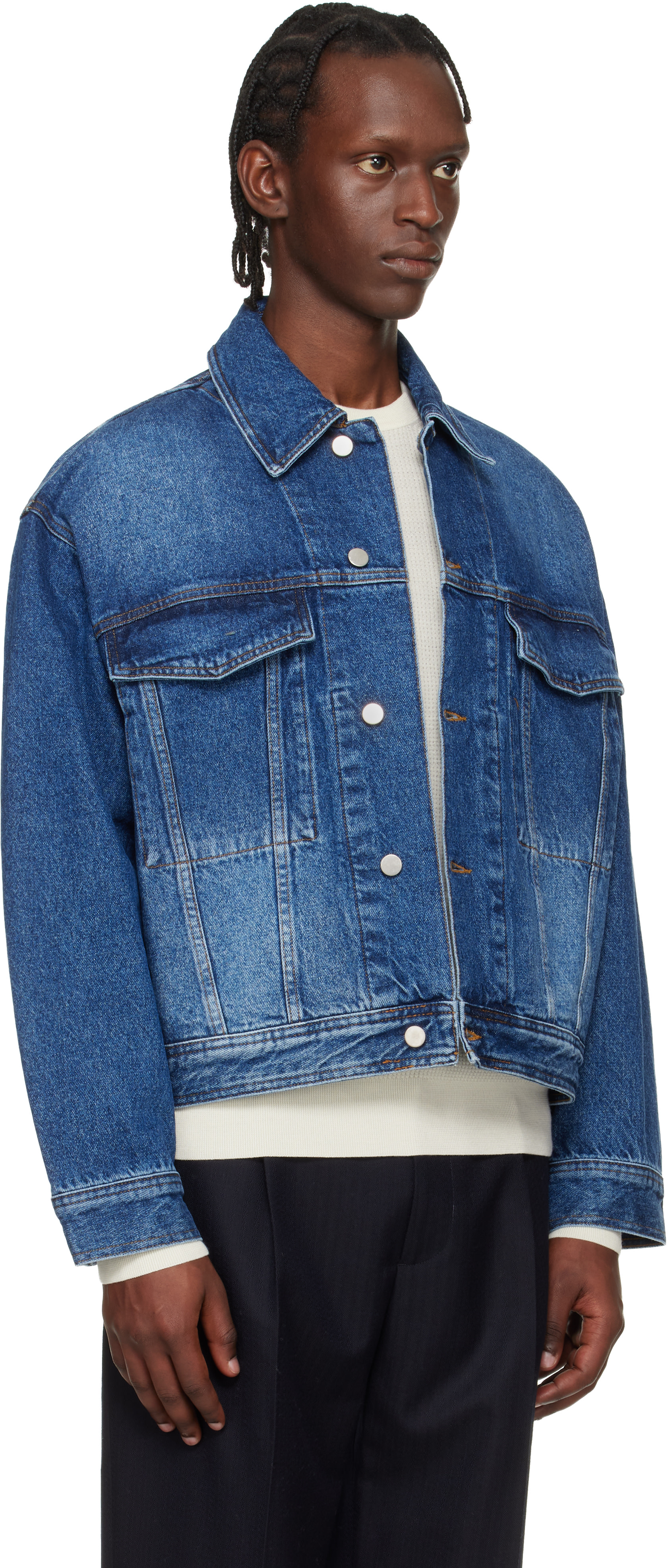 Studio Nicholson - Blouson Stein bleu en denim