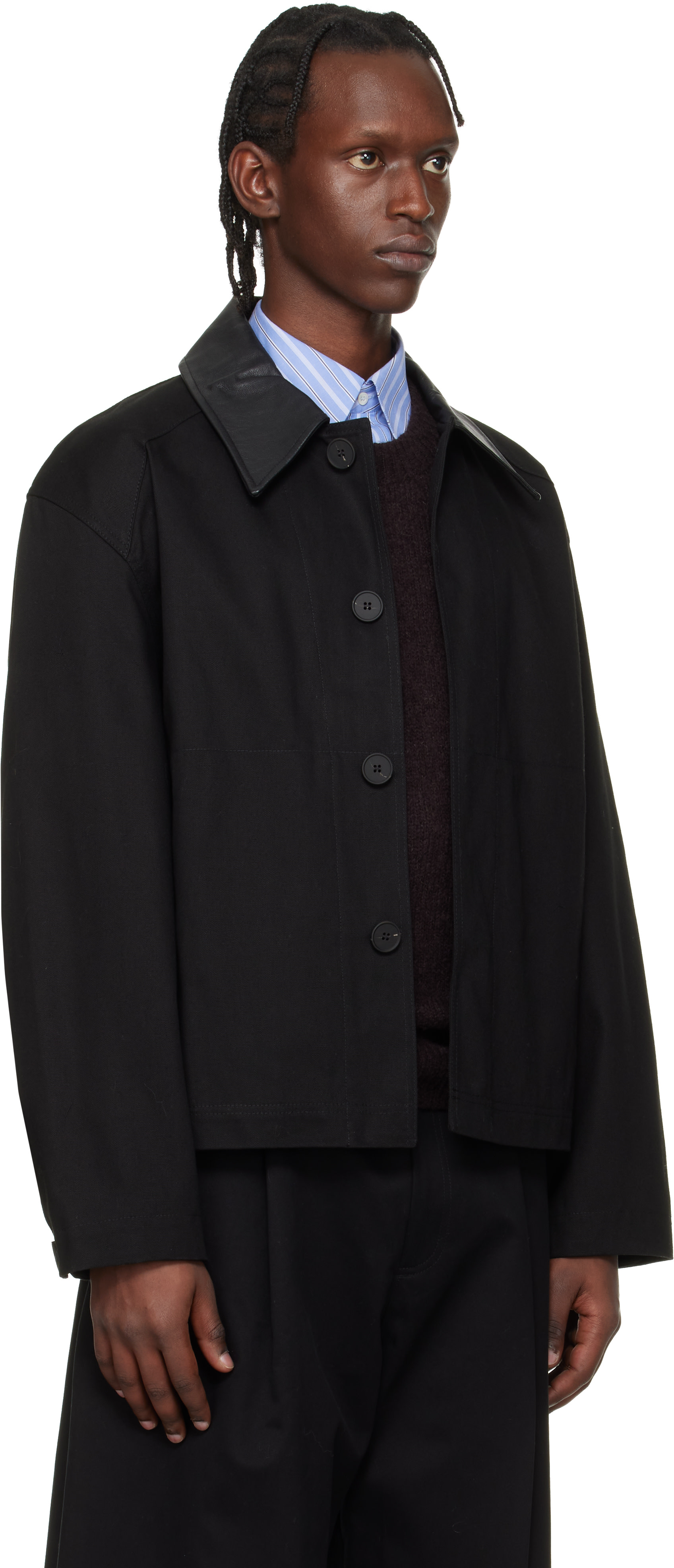 Studio Nicholson - Blouson Dover noir édition Aaron Levine