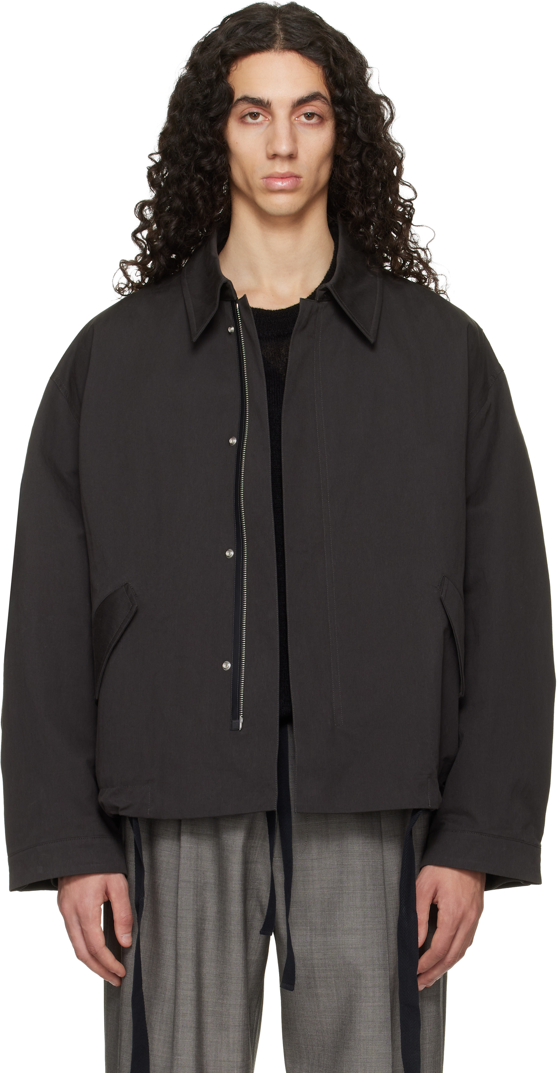 Studio Nicholson - Blouson Comba noir