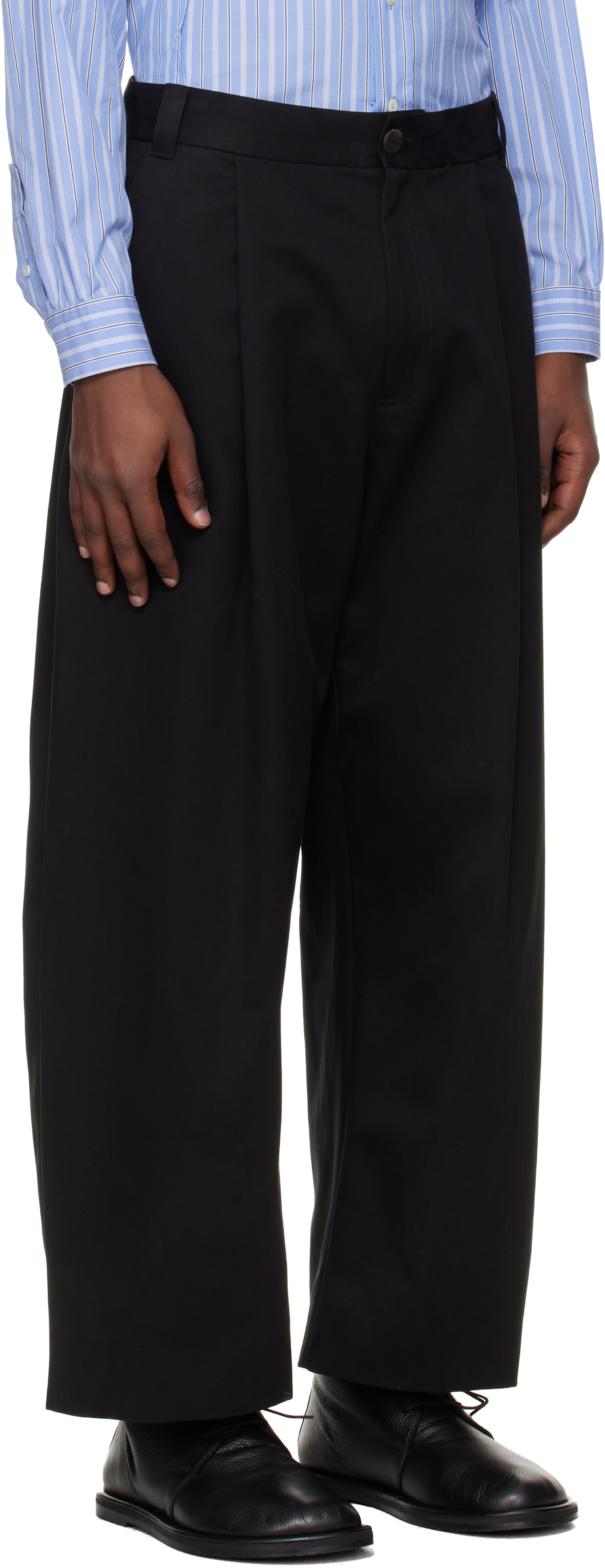 Studio Nicholson - Pantalon Sorte noir