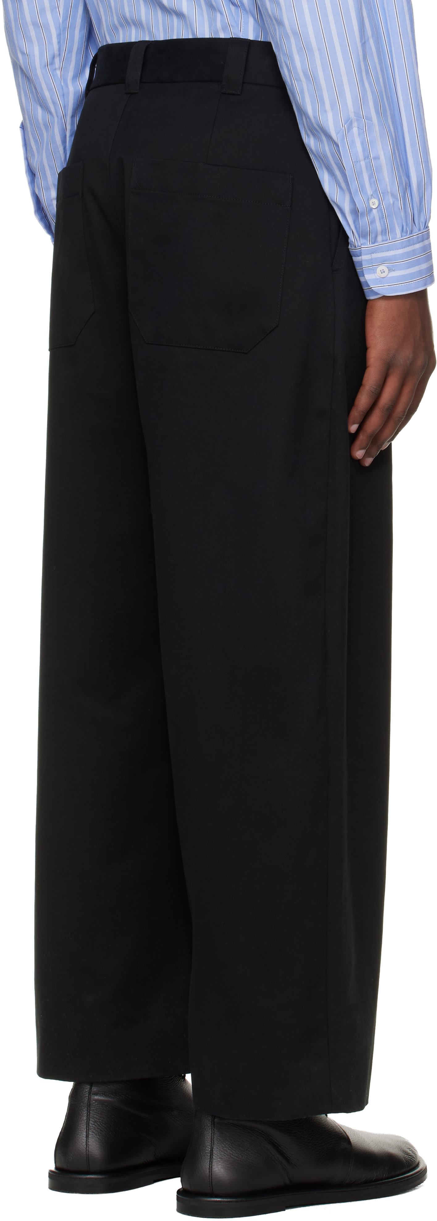 Studio Nicholson - Pantalon Sorte noir