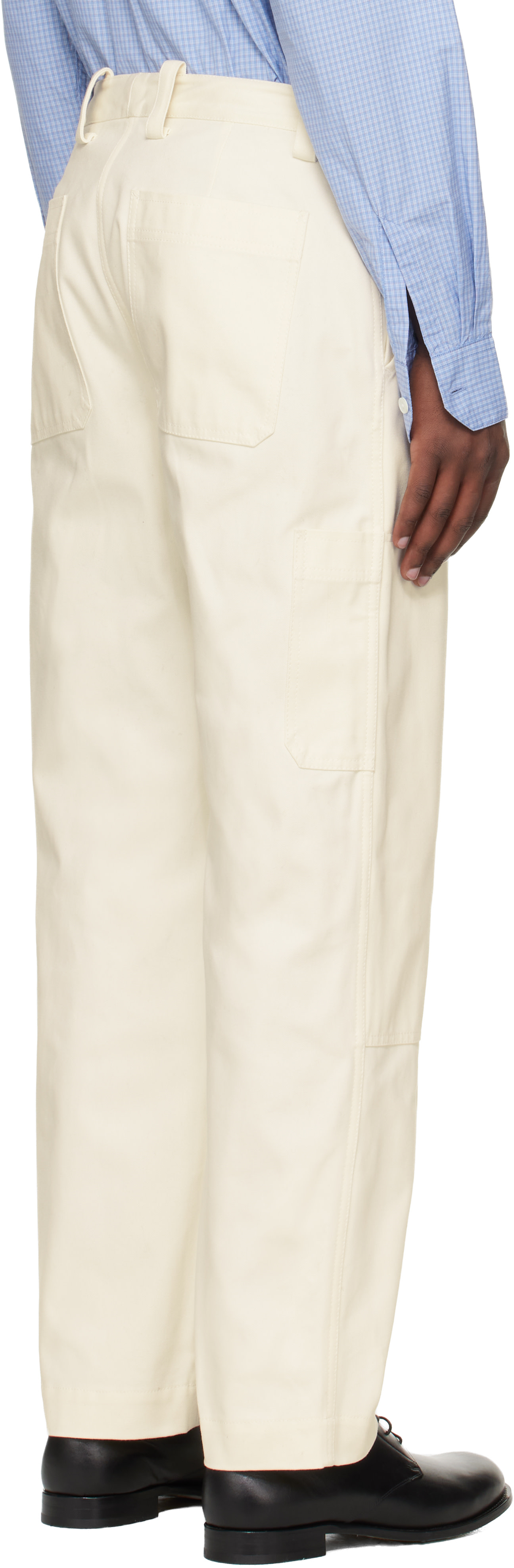 Studio Nicholson - White Aaron Levine Edition Denver Trousers