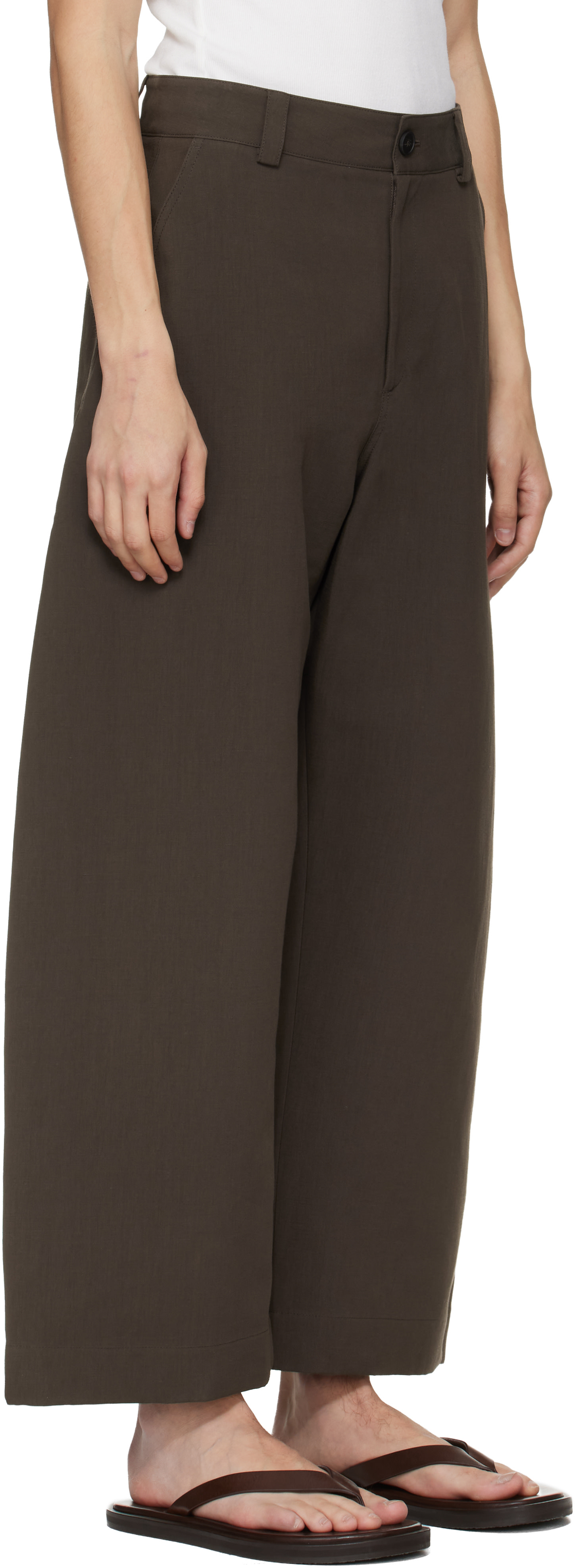 Studio Nicholson - Pantalon Levy brun