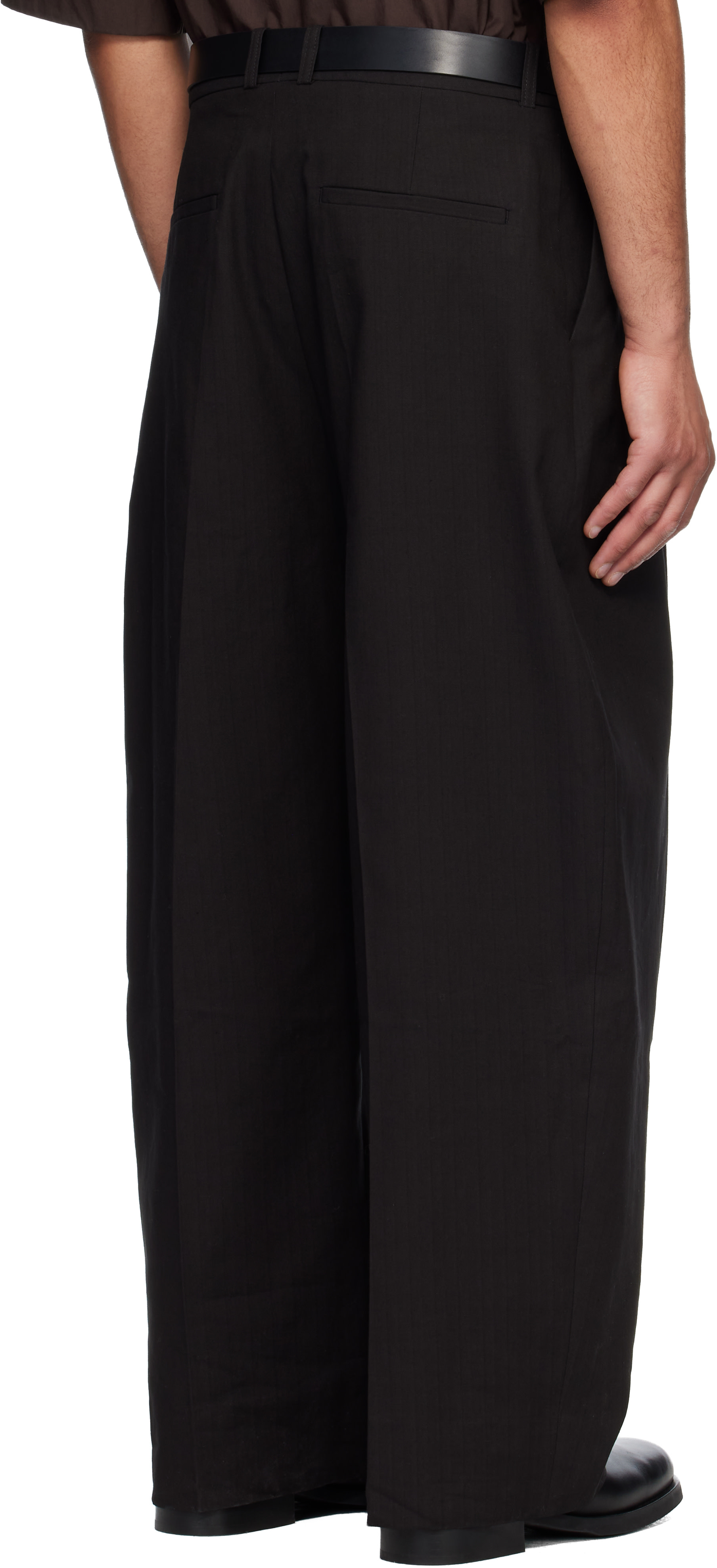 Studio Nicholson - Pantalon Pull noir