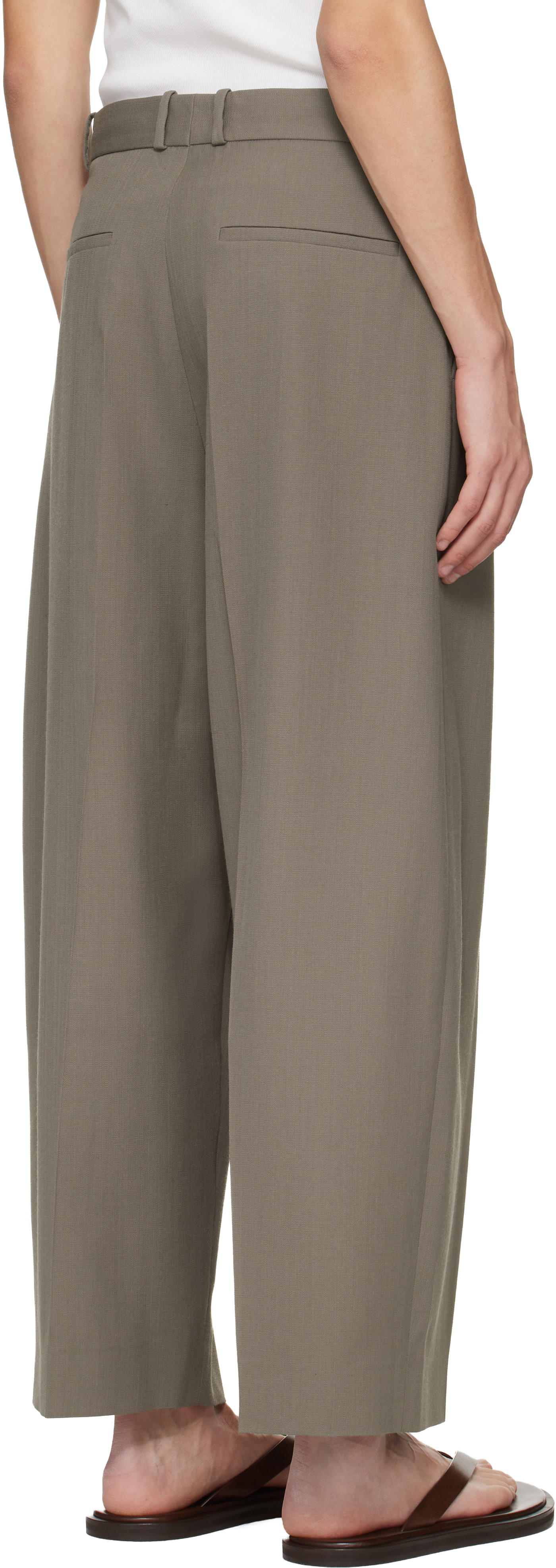Studio Nicholson - Pantalon Line kaki
