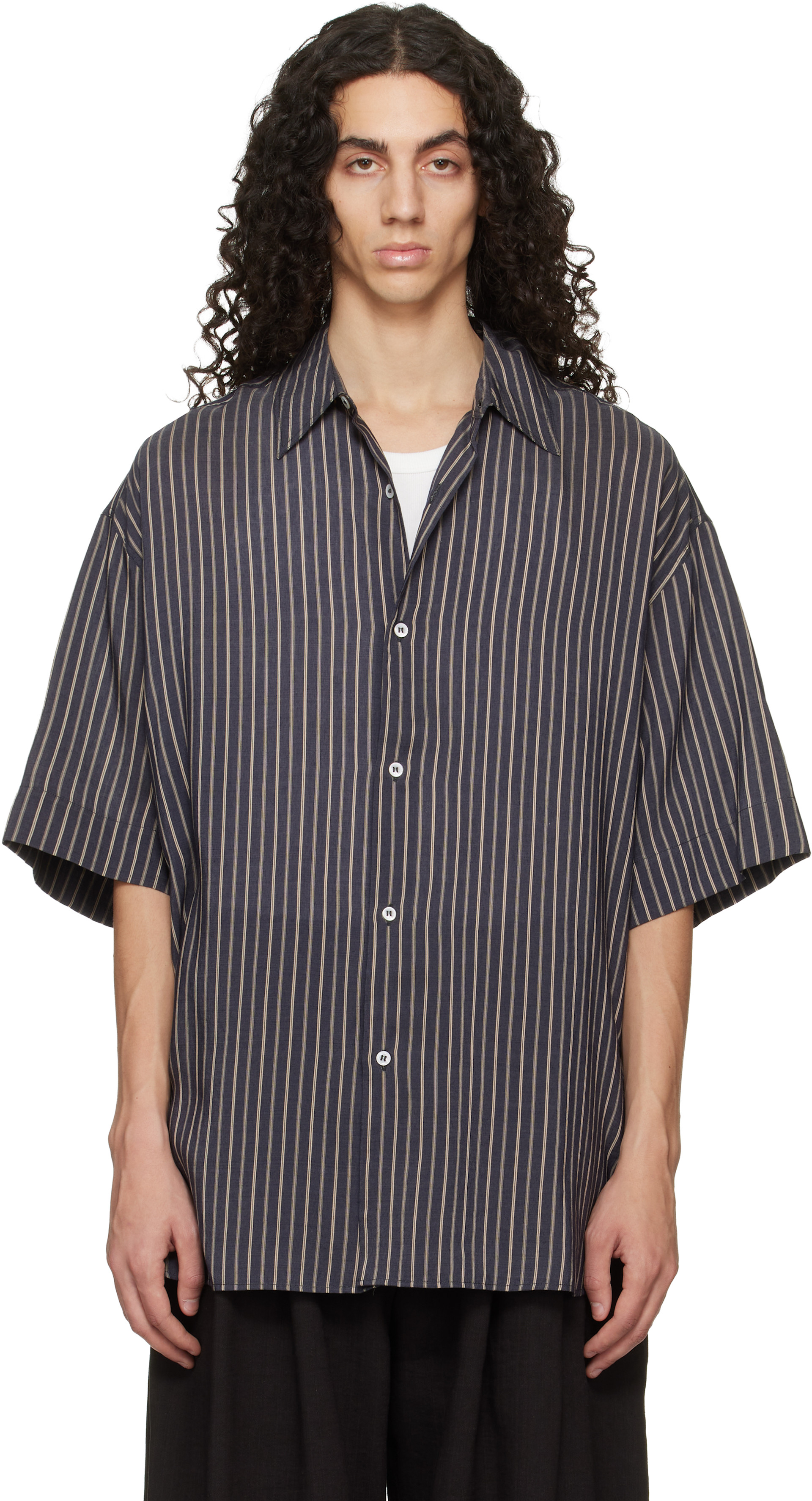 Studio Nicholson - Chemise Sorono indigo