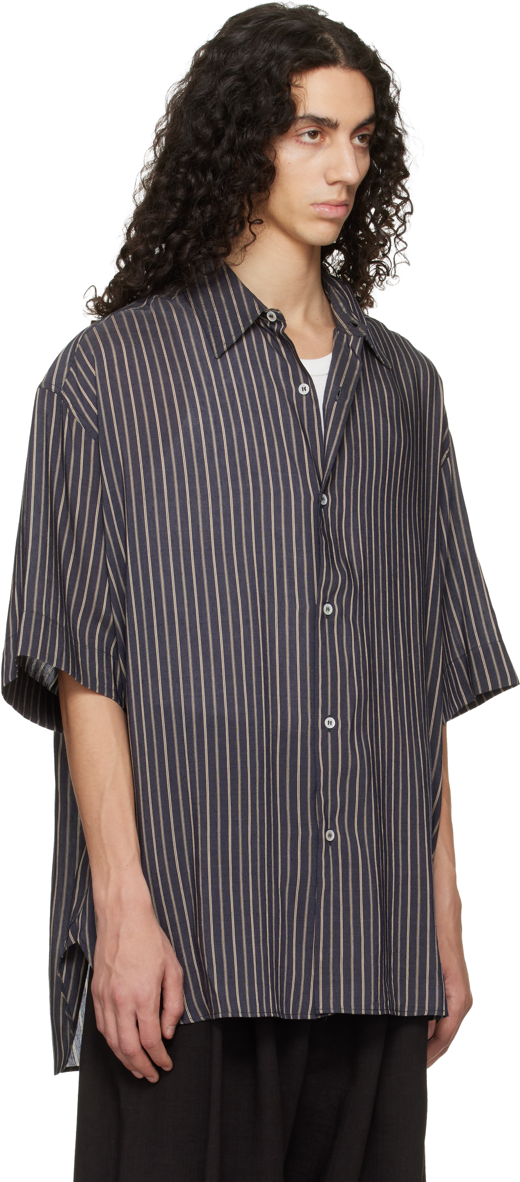 Studio Nicholson - Chemise Sorono indigo