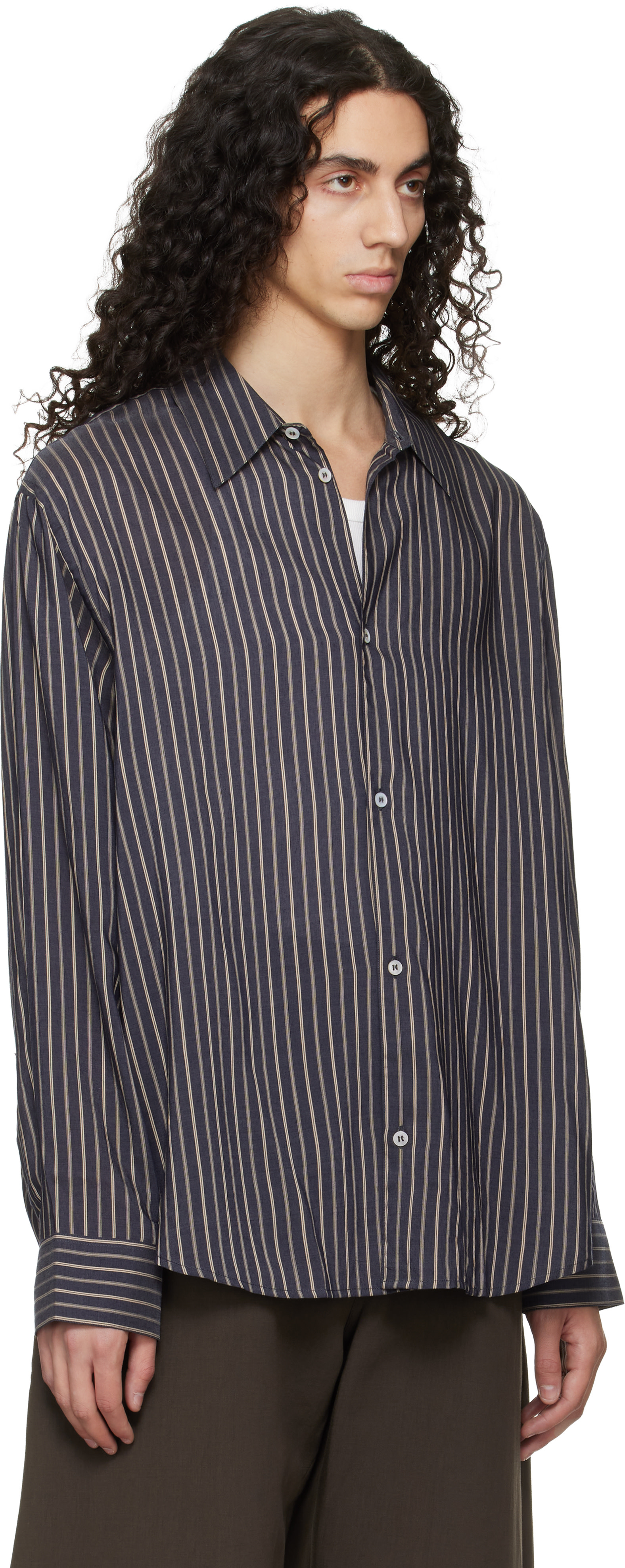 Studio Nicholson - Chemise View bleu marine